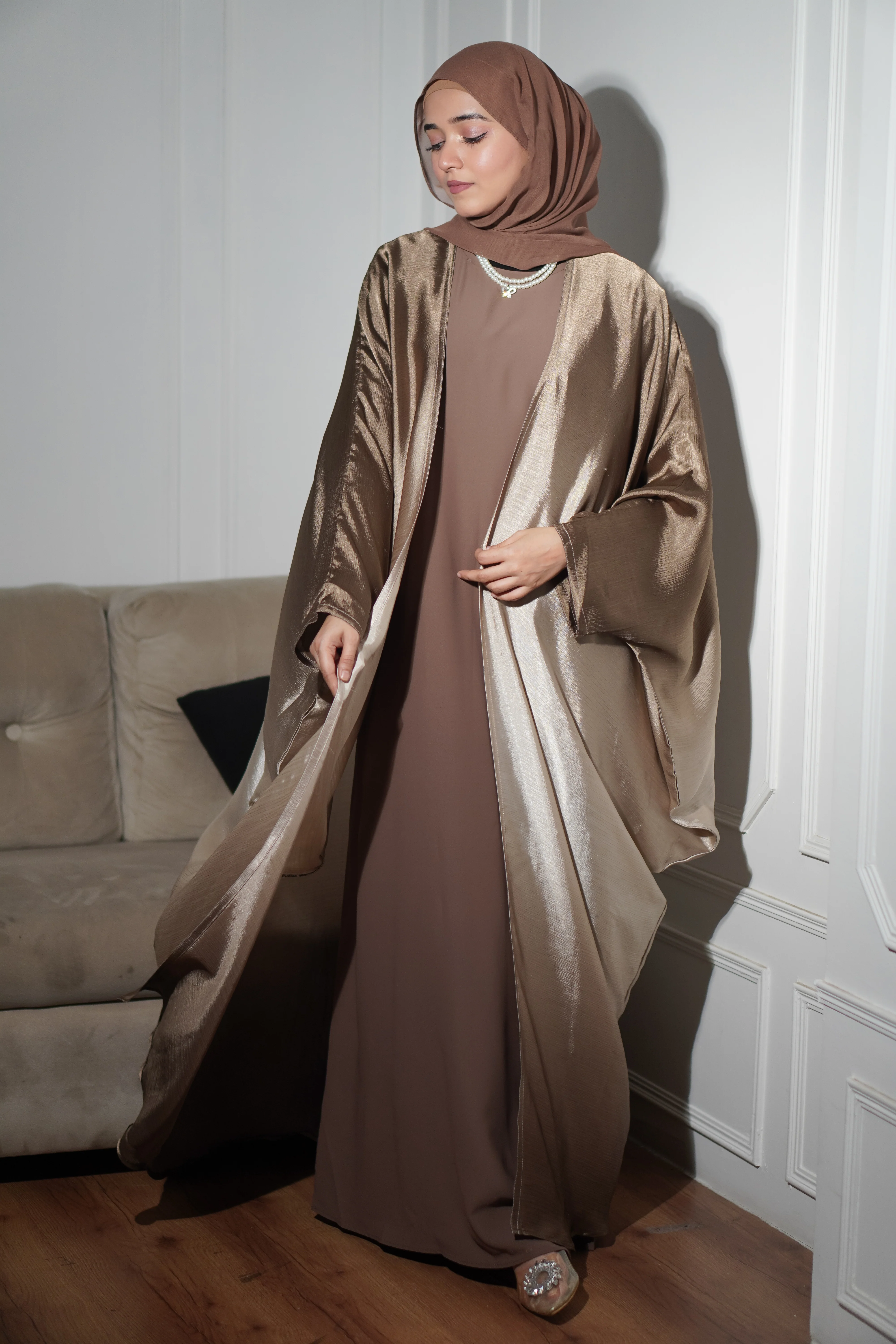 Amelia Ombre Abayah - Rich Bronze - Image 3