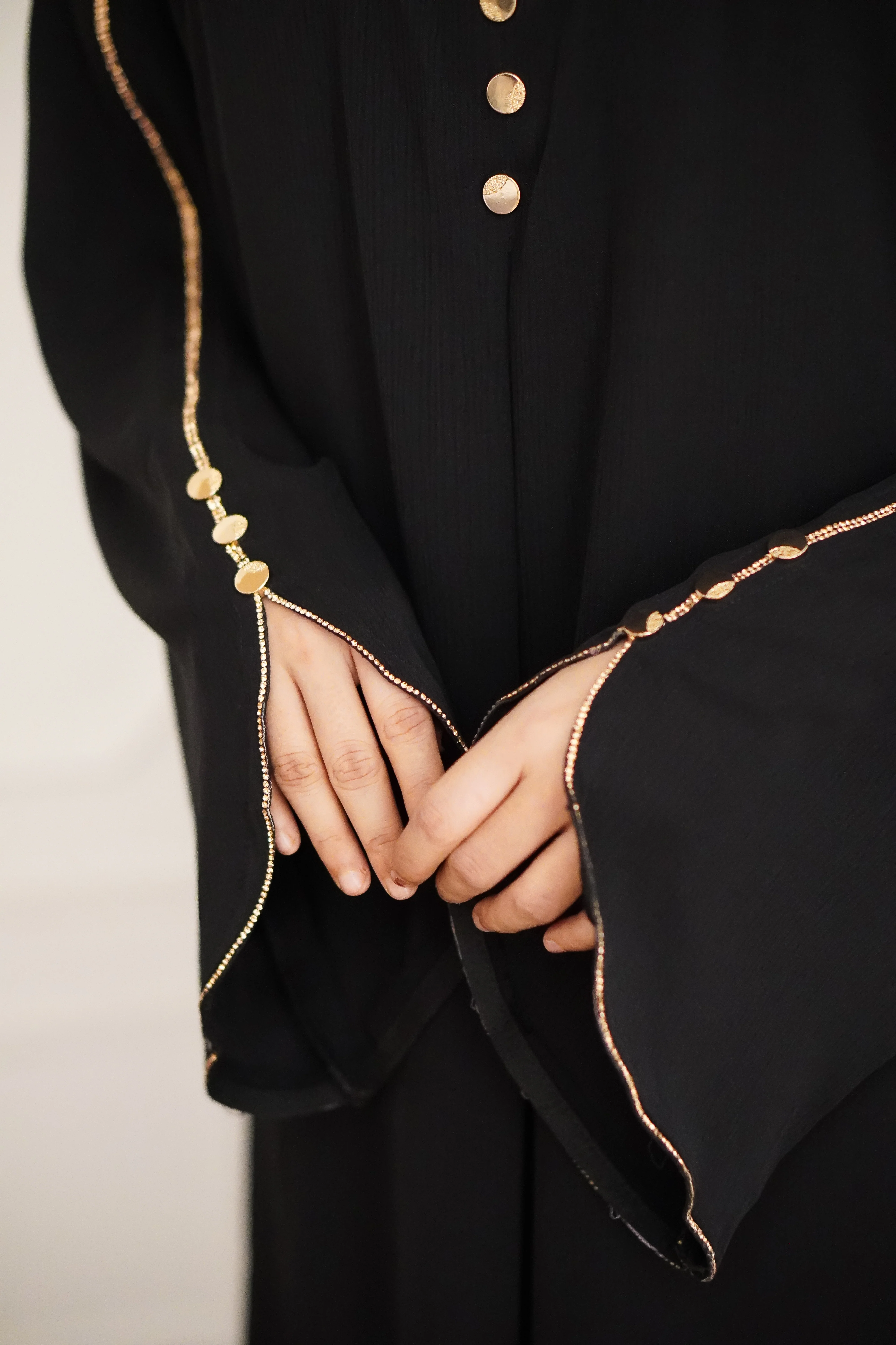 Black &  Golden Cut Work - Image 8