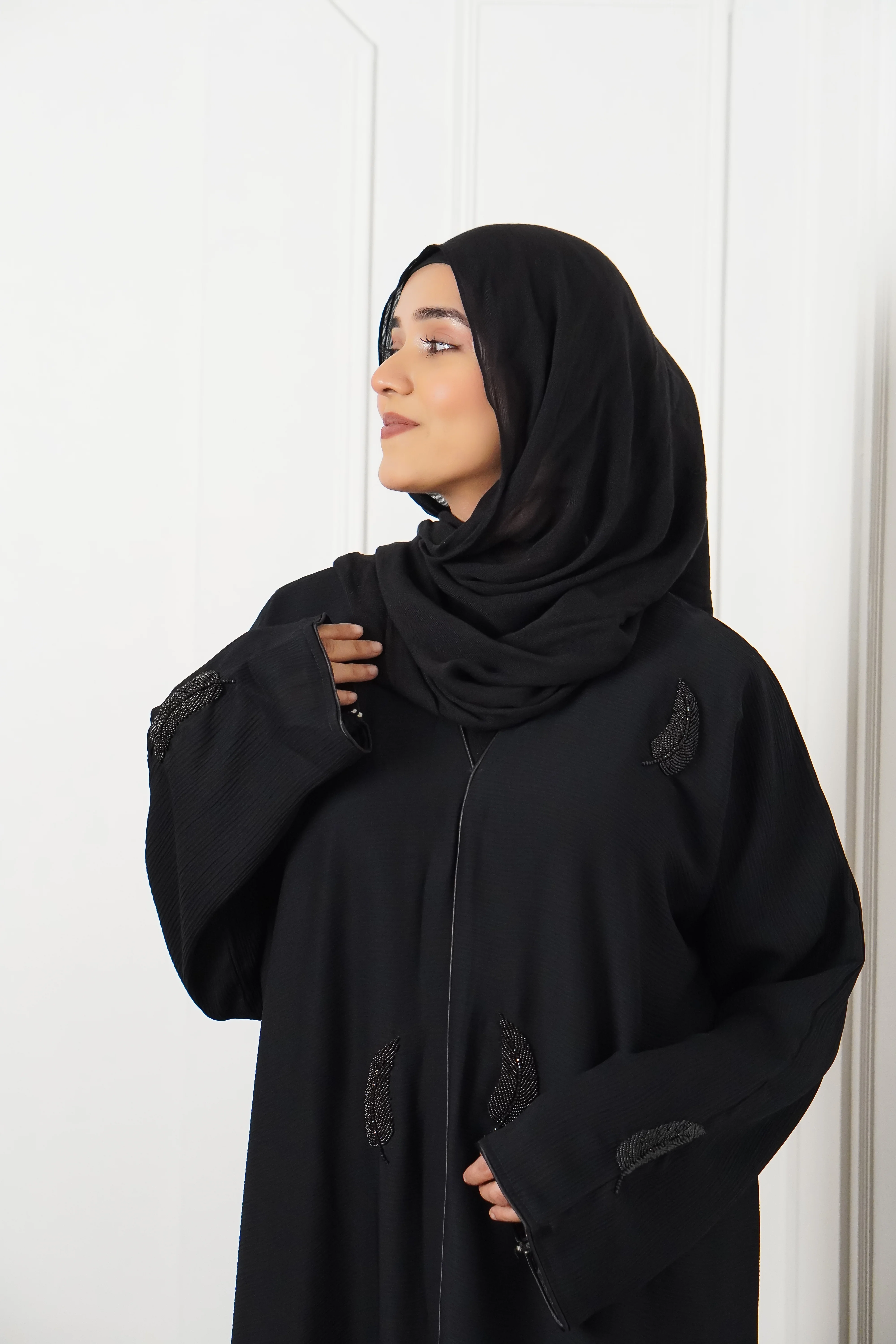Black Leaf Abayah - Image 2