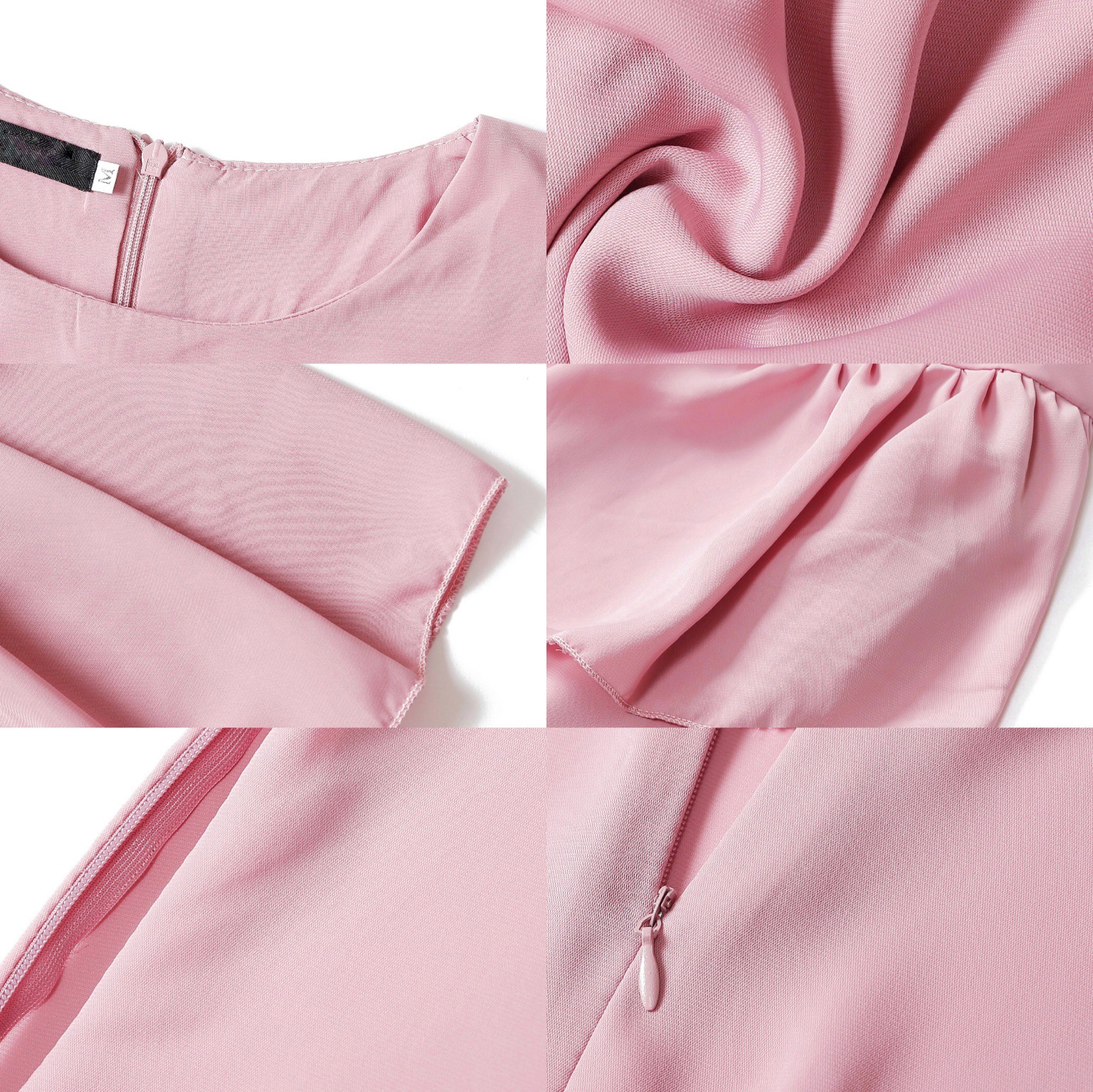 Blush Pink Ruffle Dress - Image 3