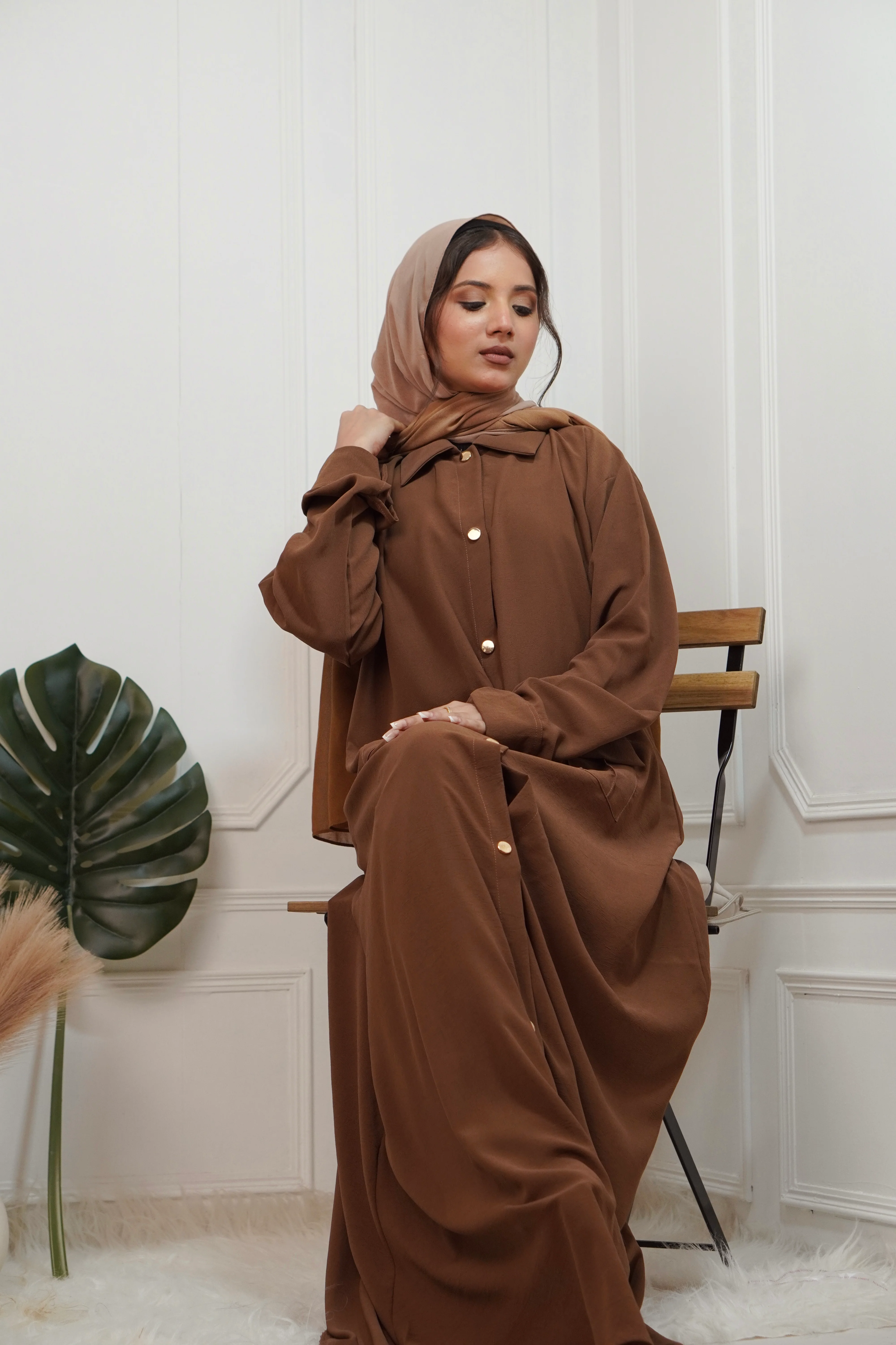 BROWN SHIRT DRESS - Image 2