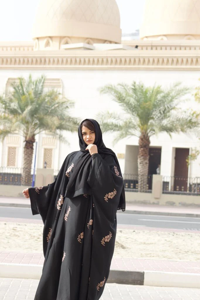 Kaftan Abayah - Brown work - Image 3