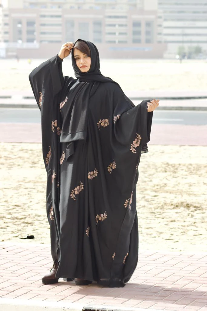 Kaftan Abayah - Brown work - Image 5