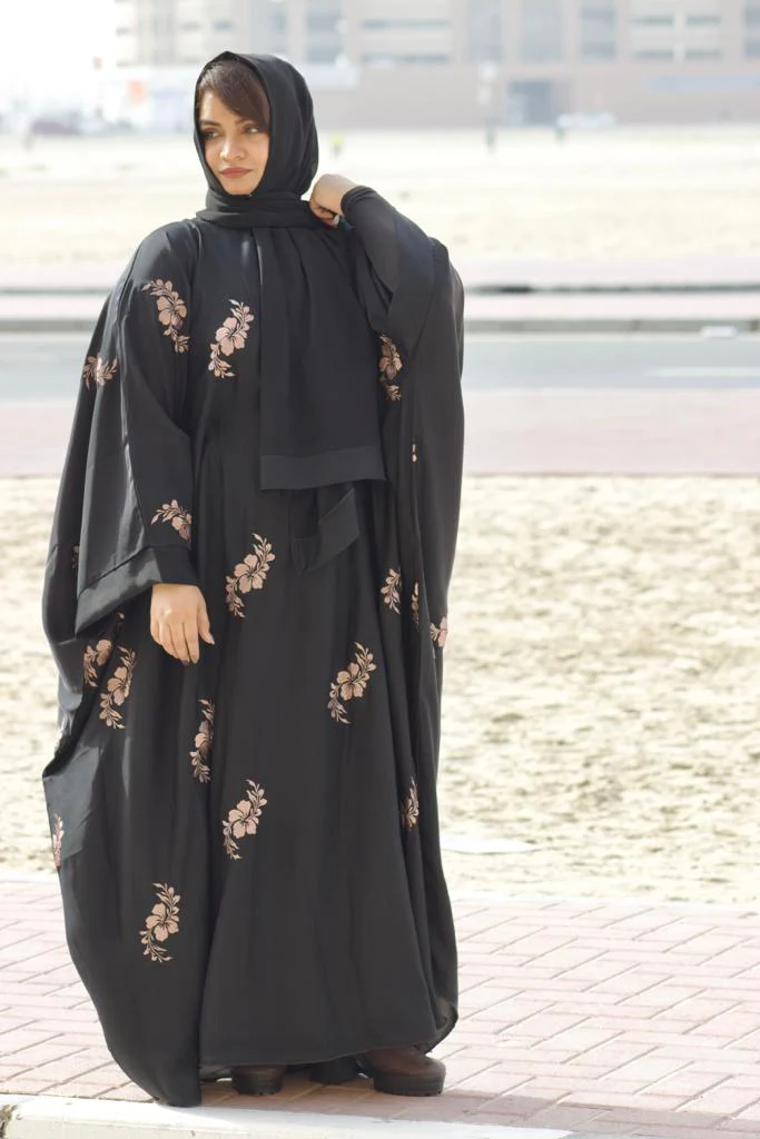Kaftan Abayah - Brown work - Image 8