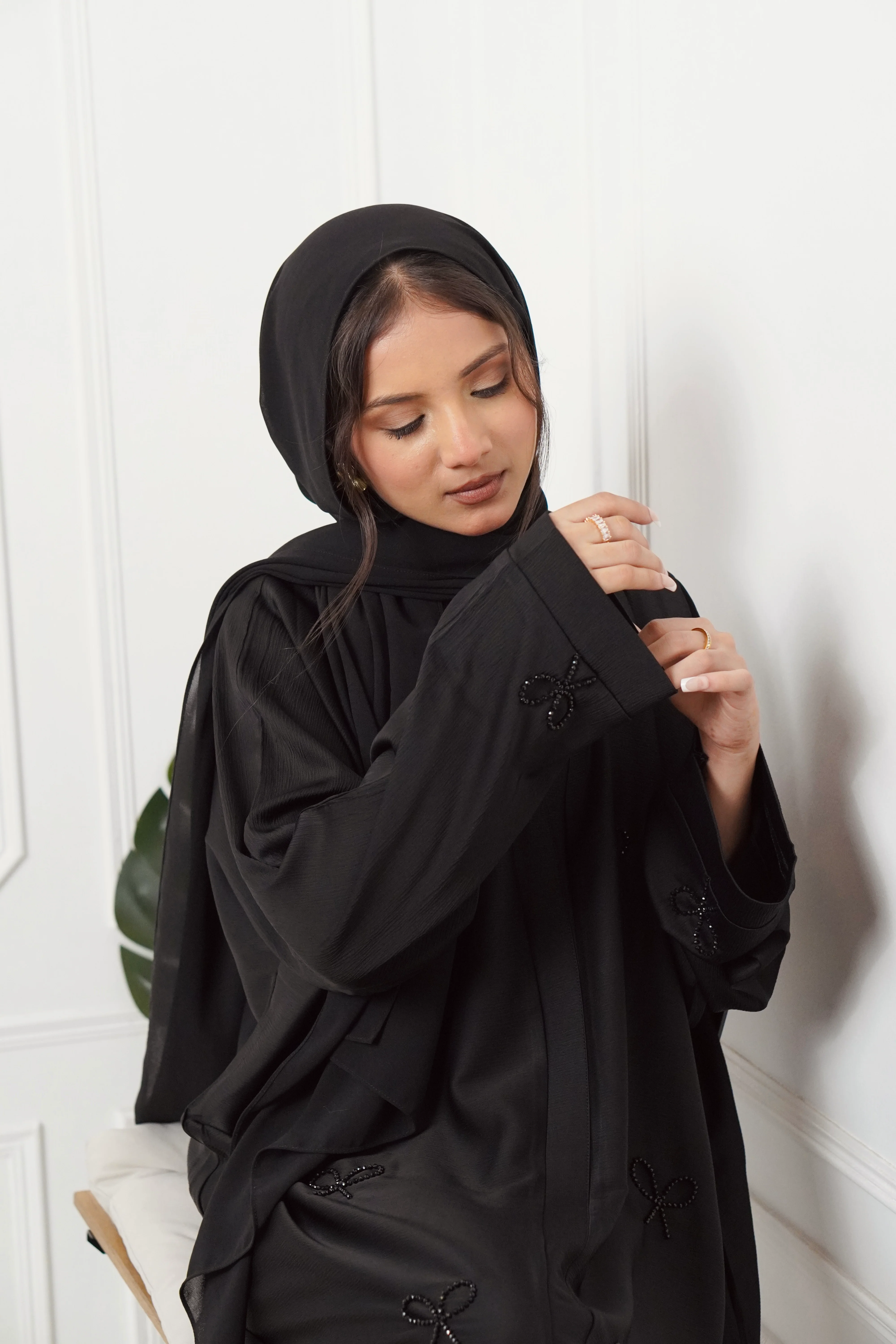 COQUETTE ABAYAH - BLACK - Image 9