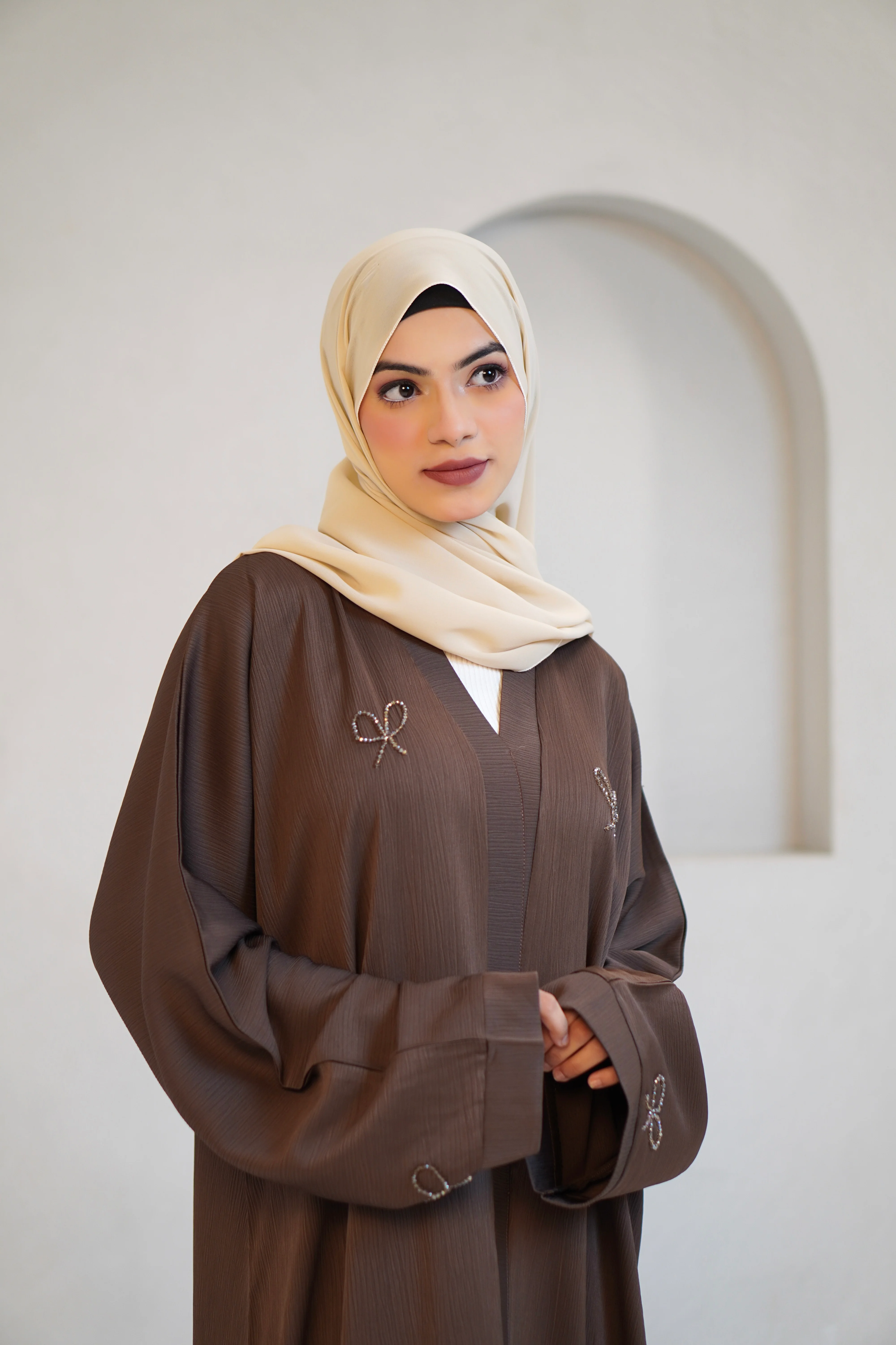 COQUETTE ABAYAH - CHOCOLATE BROWN - Image 4