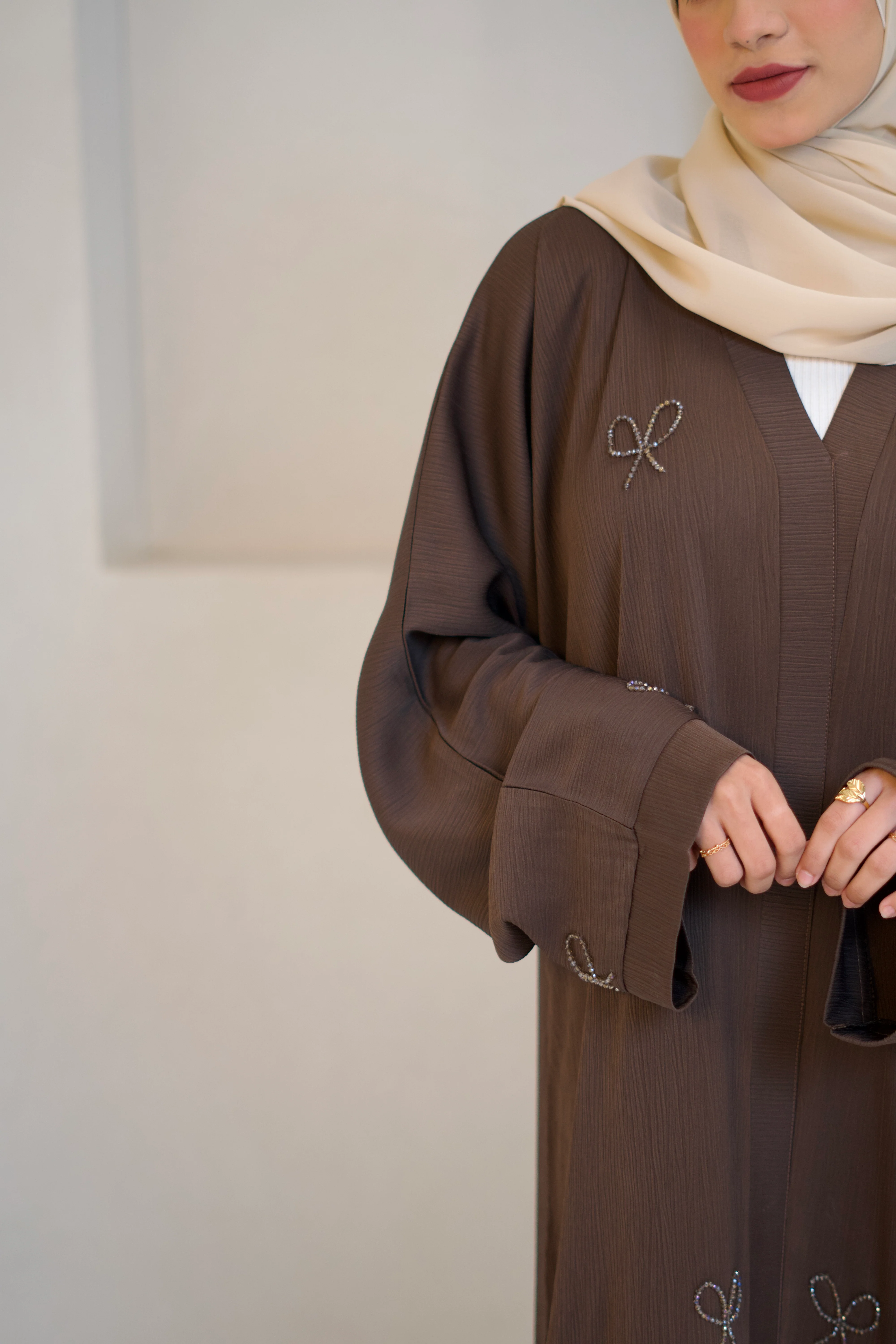 COQUETTE ABAYAH - CHOCOLATE BROWN - Image 5