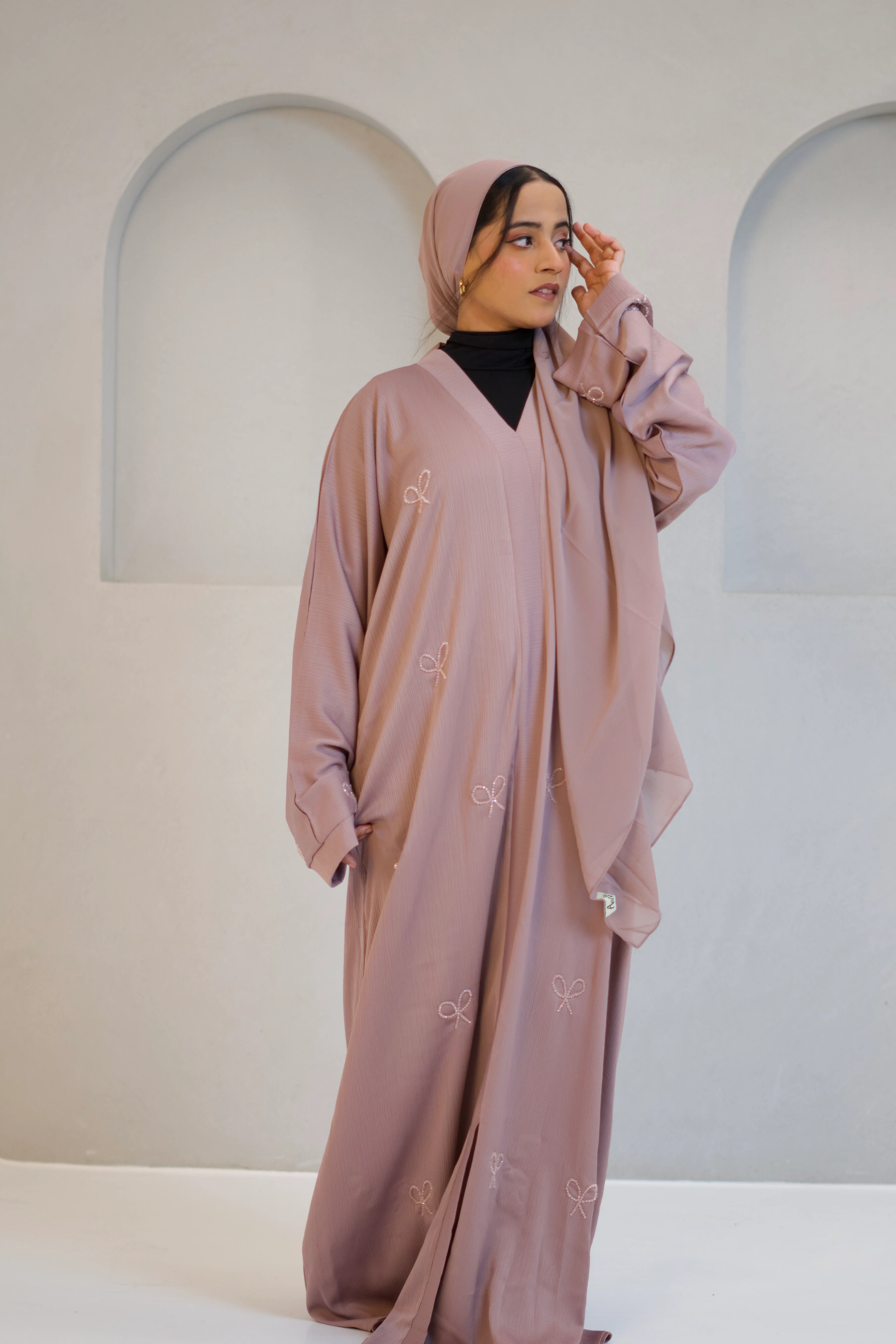 COQUETTE ABAYAH - GIRLY PINK - Image 4