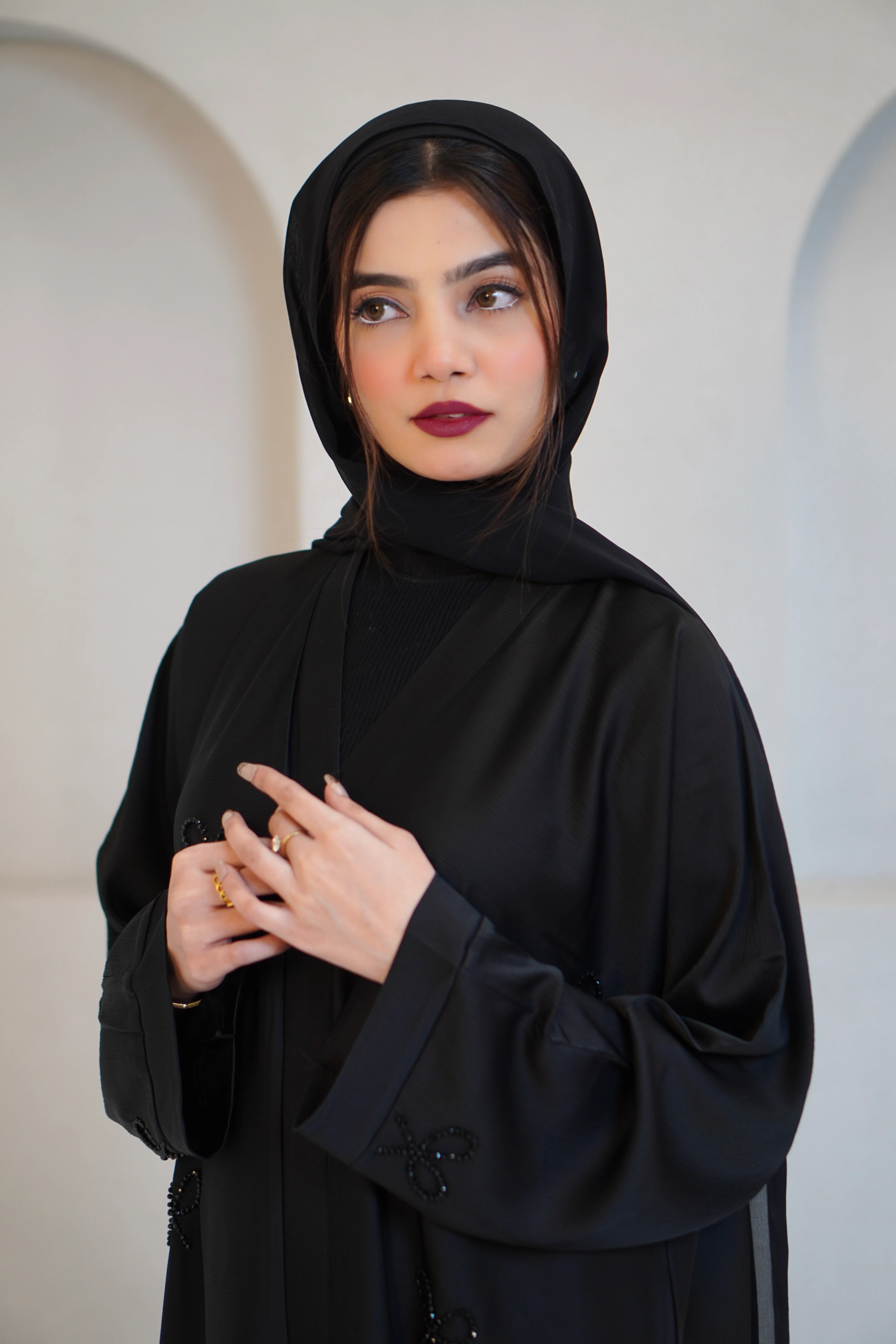 COQUETTE ABAYAH - MIDNIGHT BLACK - Image 12