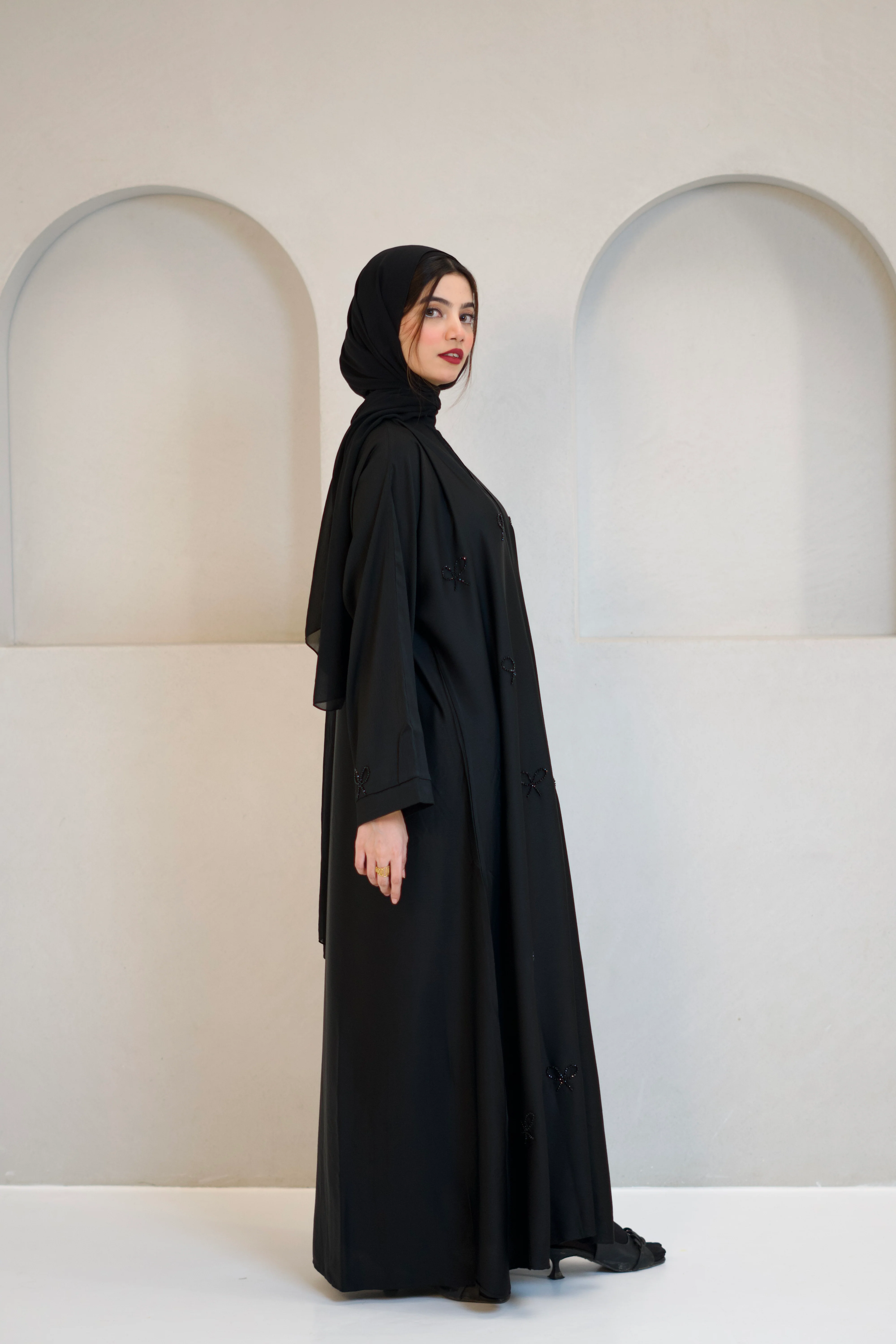 COQUETTE ABAYAH - MIDNIGHT BLACK - Image 9