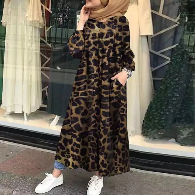 Deluxe Soft Button Dress ā Tiger print