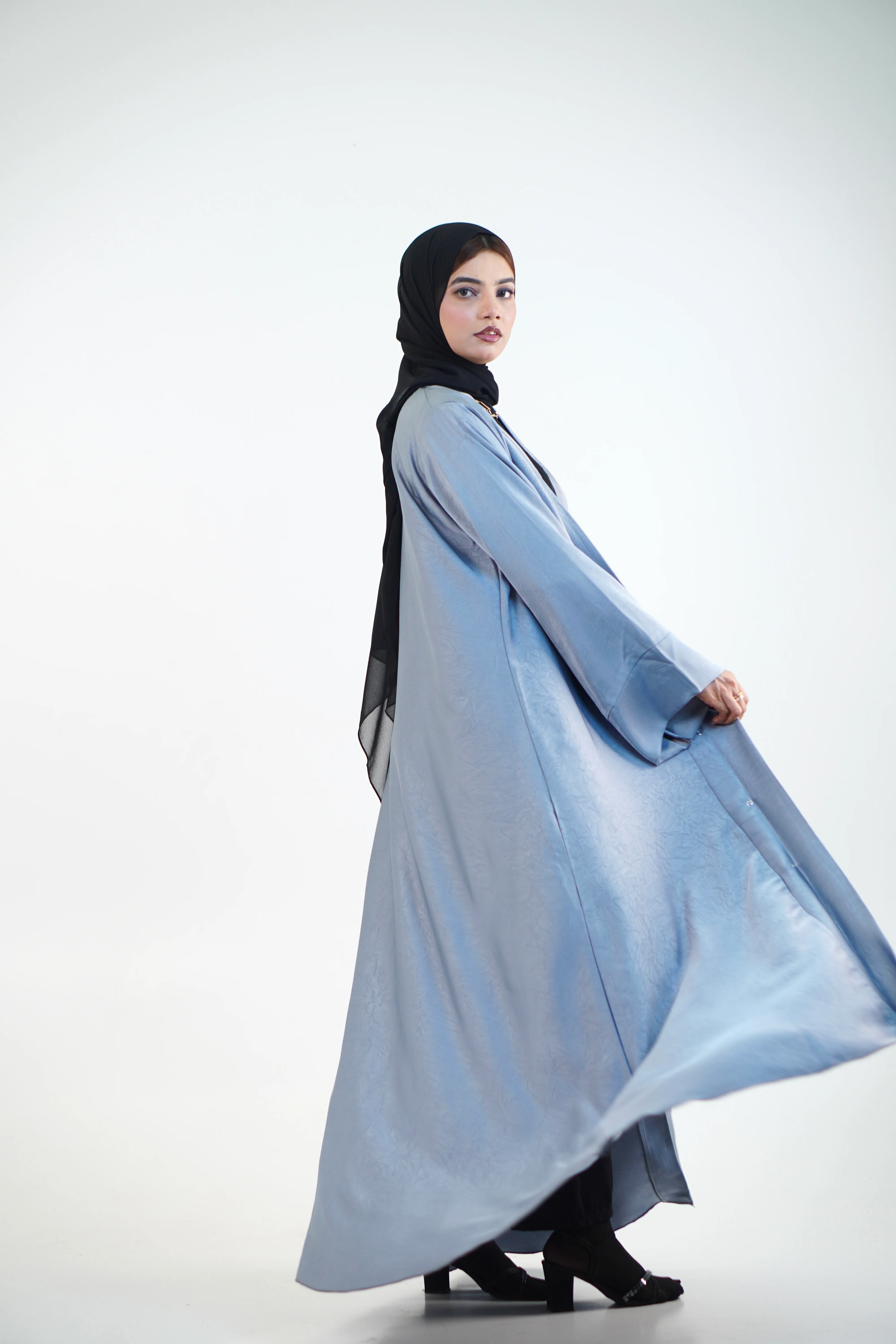 EMAAN ABAYAH - PASTEL BLUE - Image 6