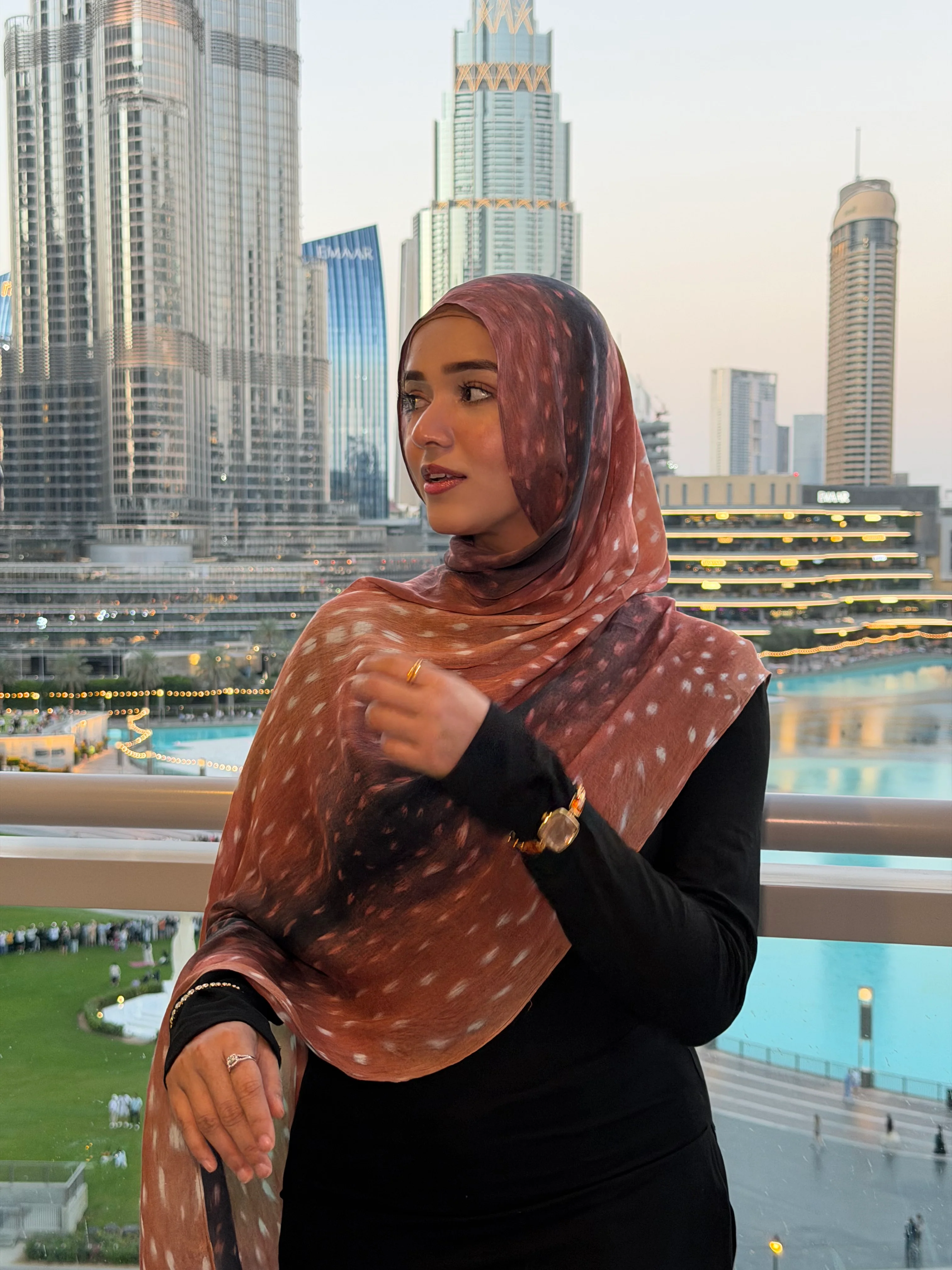 Fawn Printed Modal Hijab - Image 3