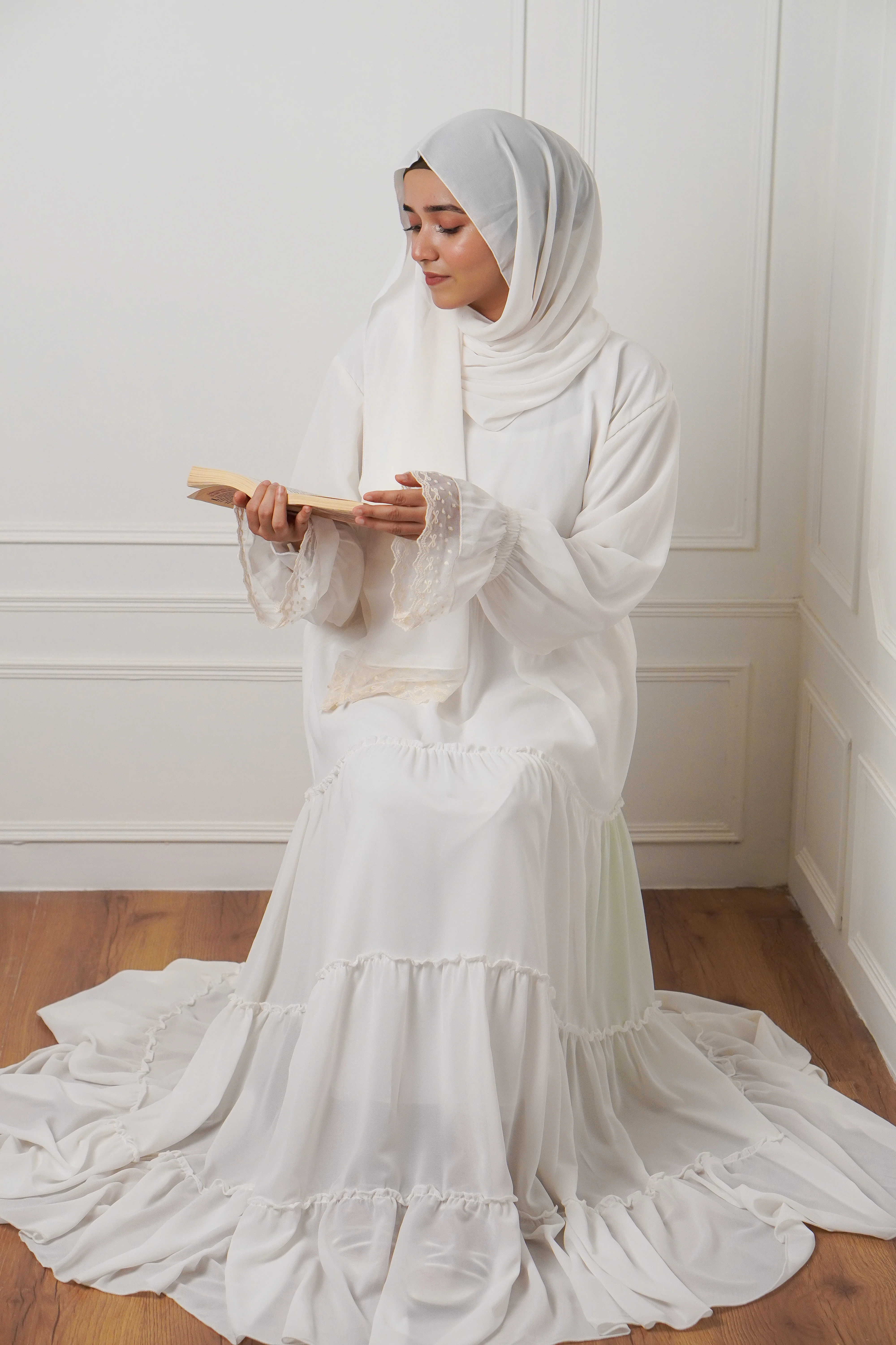 Feriha 2.0 Ruffled Dress - DOVE WHITE - Image 2