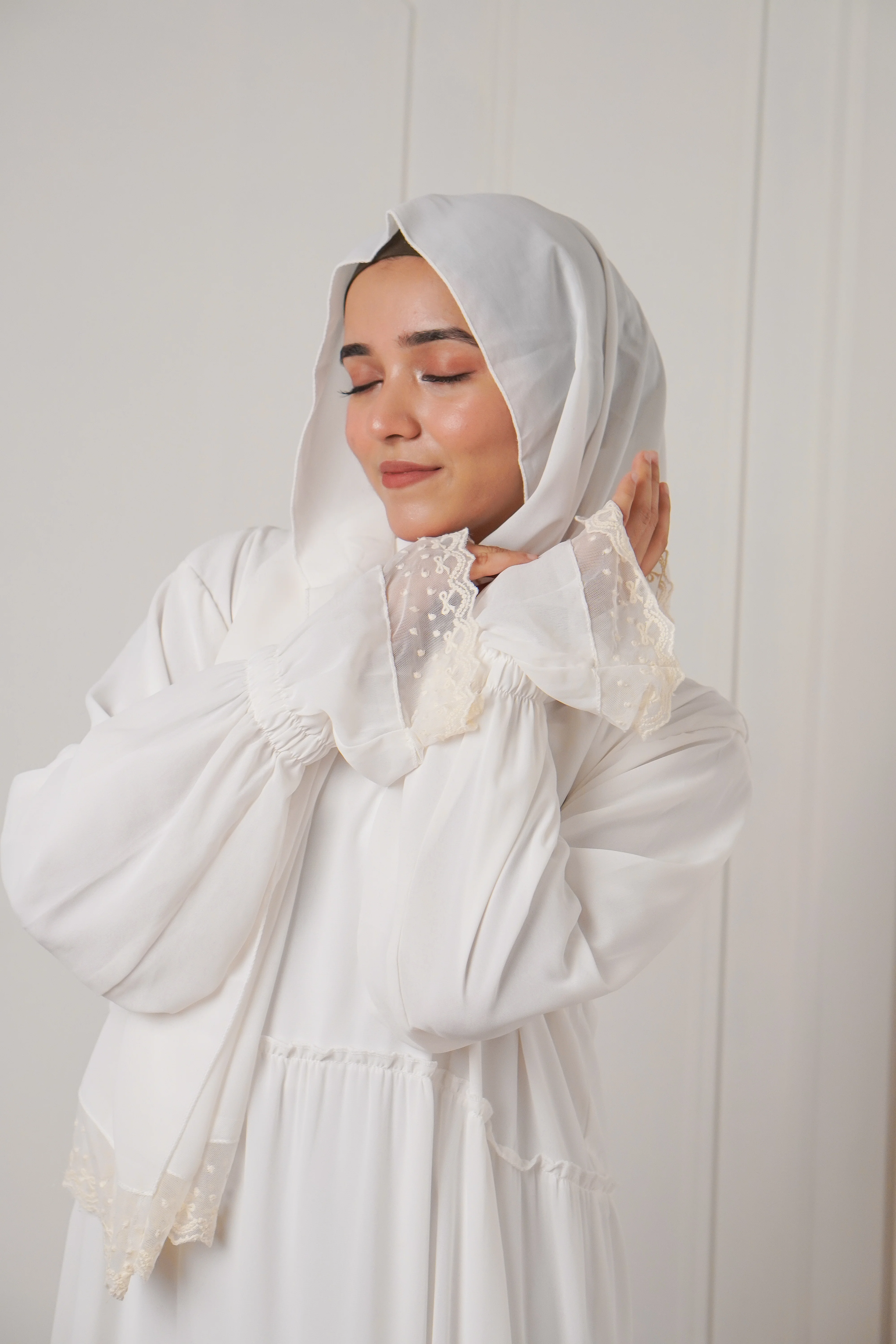 Feriha 2.0 Ruffled Dress - DOVE WHITE - Image 4