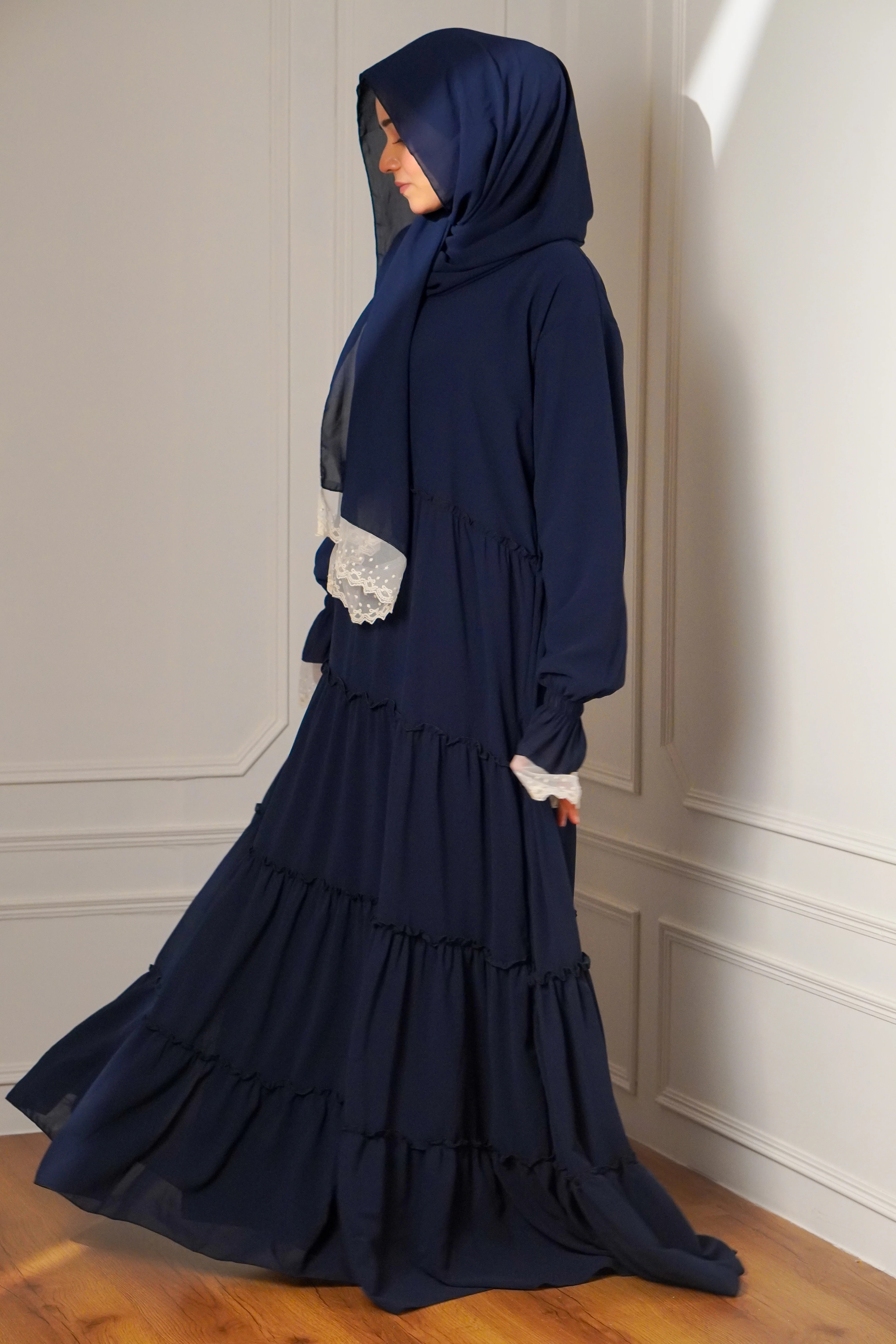 Feriha 2.0 Ruffled Dress - RICH BLUE - Image 3