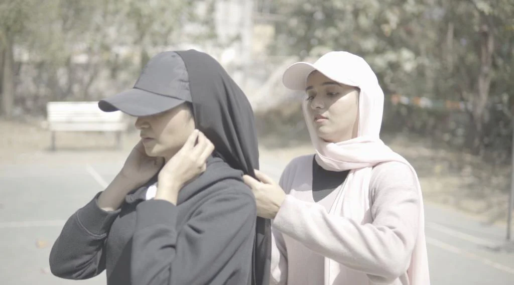 HIJAB ATTACHED WITH CAP - BLACK - Image 6