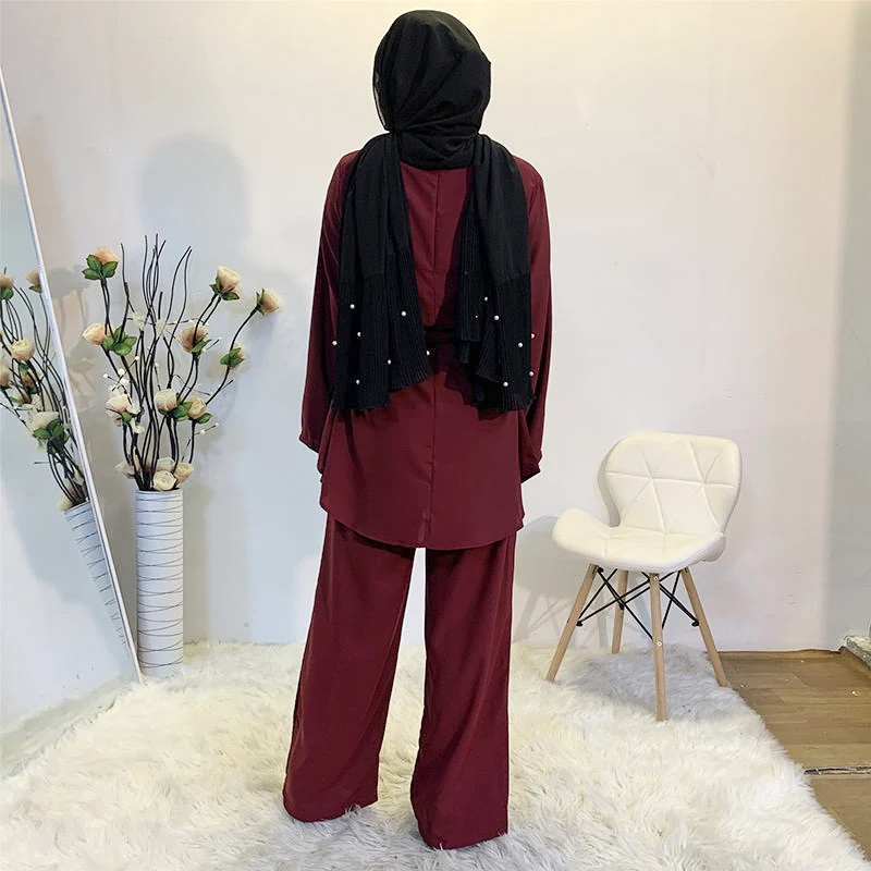 Inara Tunic Set – Maroon - Image 3