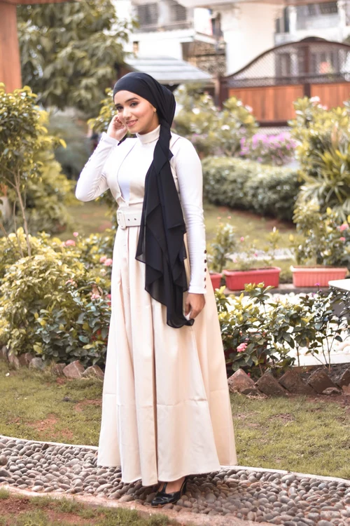 Laila belted dress ā beige - Image 2