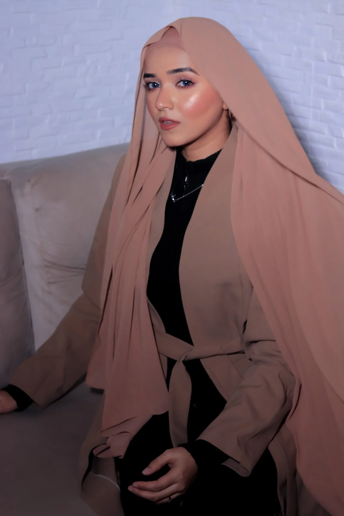 MAGNETIC HIJAB - SALMON - Image 3