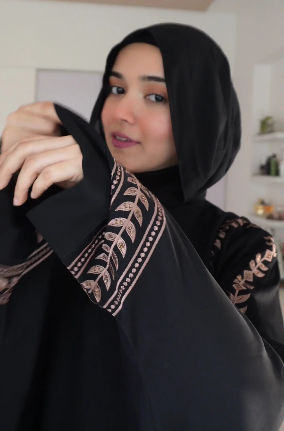 MAHNAAZ EMBROIDERED ABAYAH - Image 7