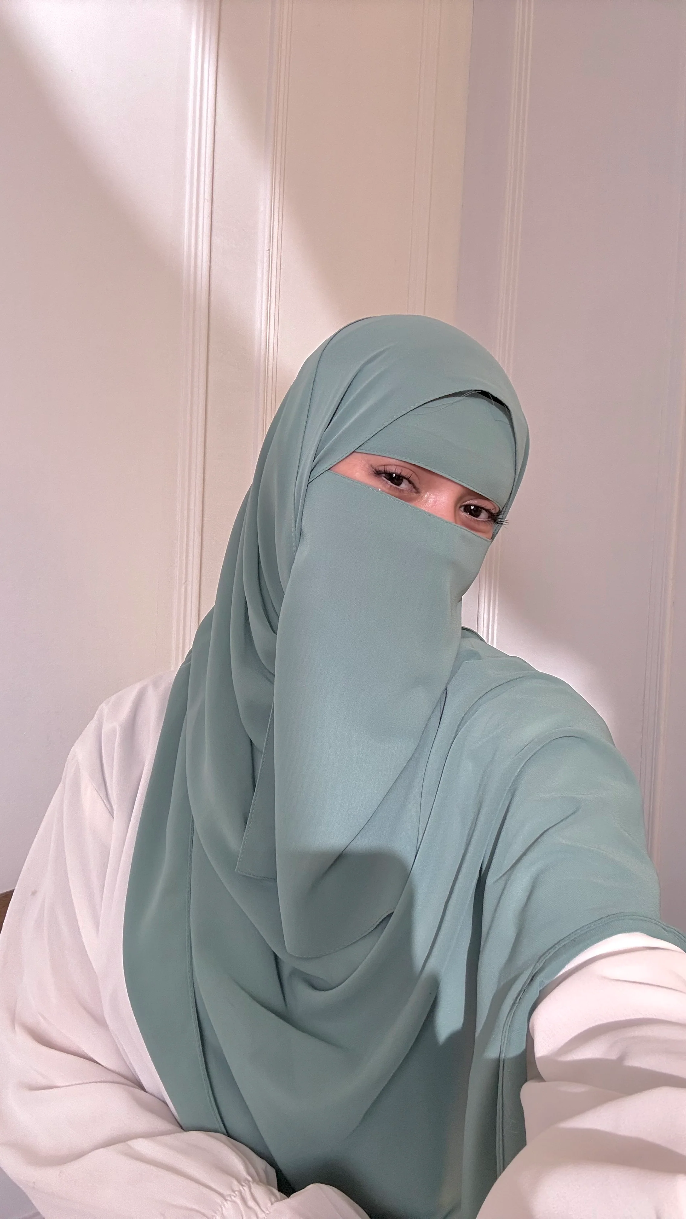 Matching Niqab Set - Sea Green