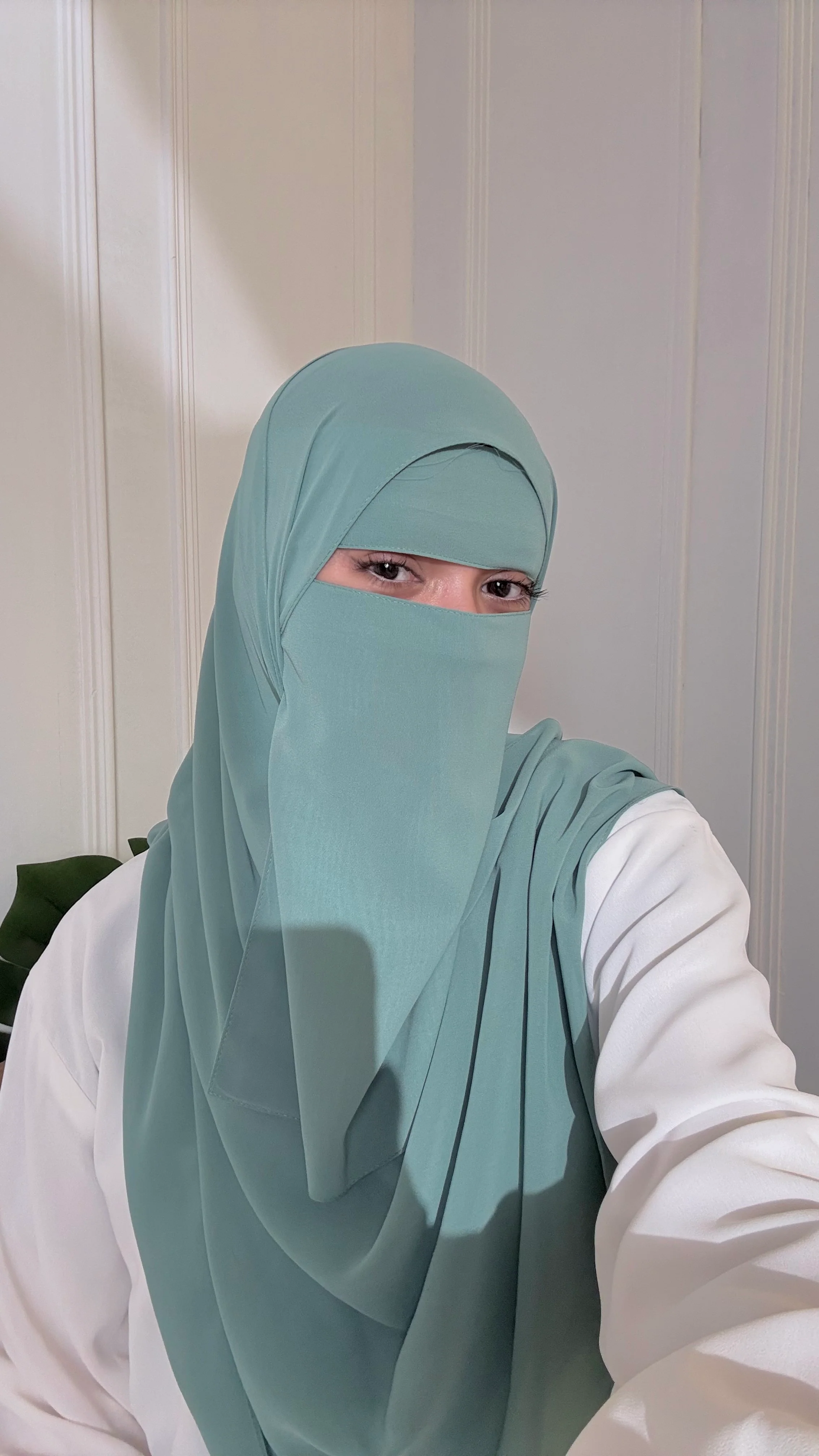 Matching Niqab Set - Sea Green - Image 2