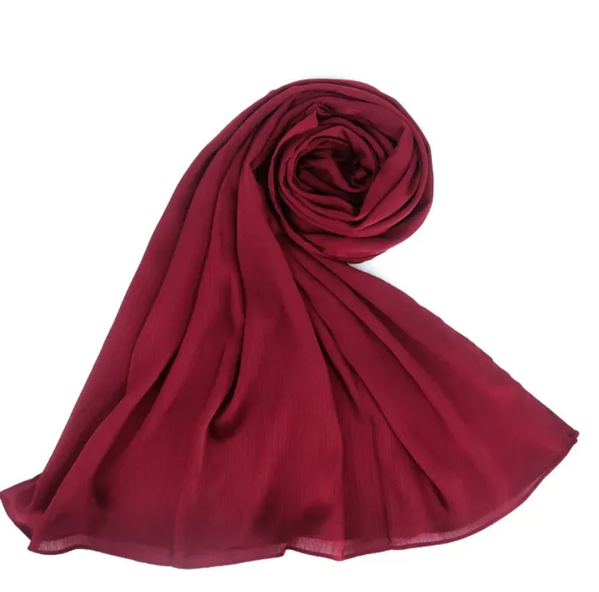 MUNA SATIN SILK - Cherry Maroon - Image 3