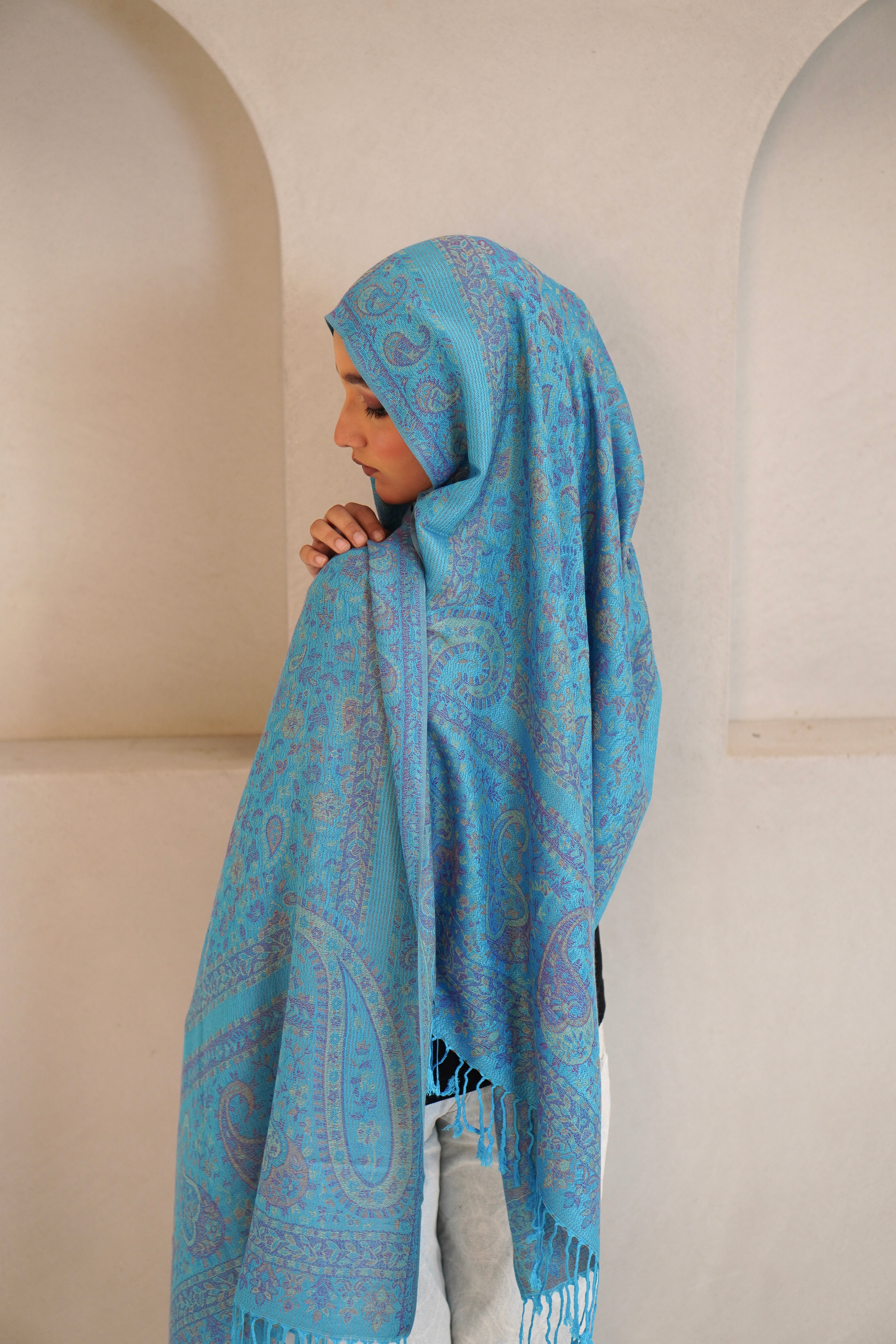 Pashmina Hijab - Feroza - Image 4