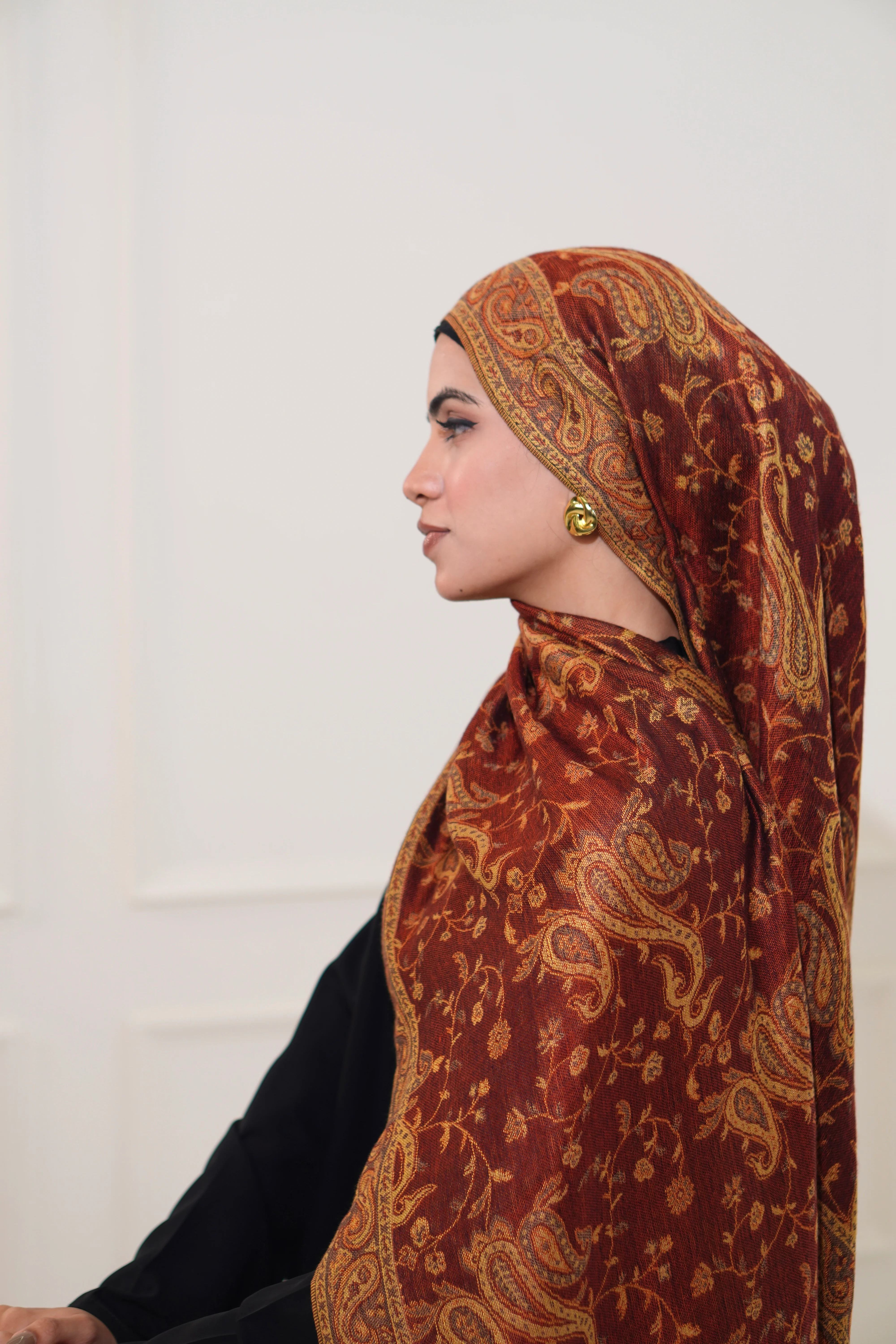 Pashmina Hijab - Kesariya - Image 4