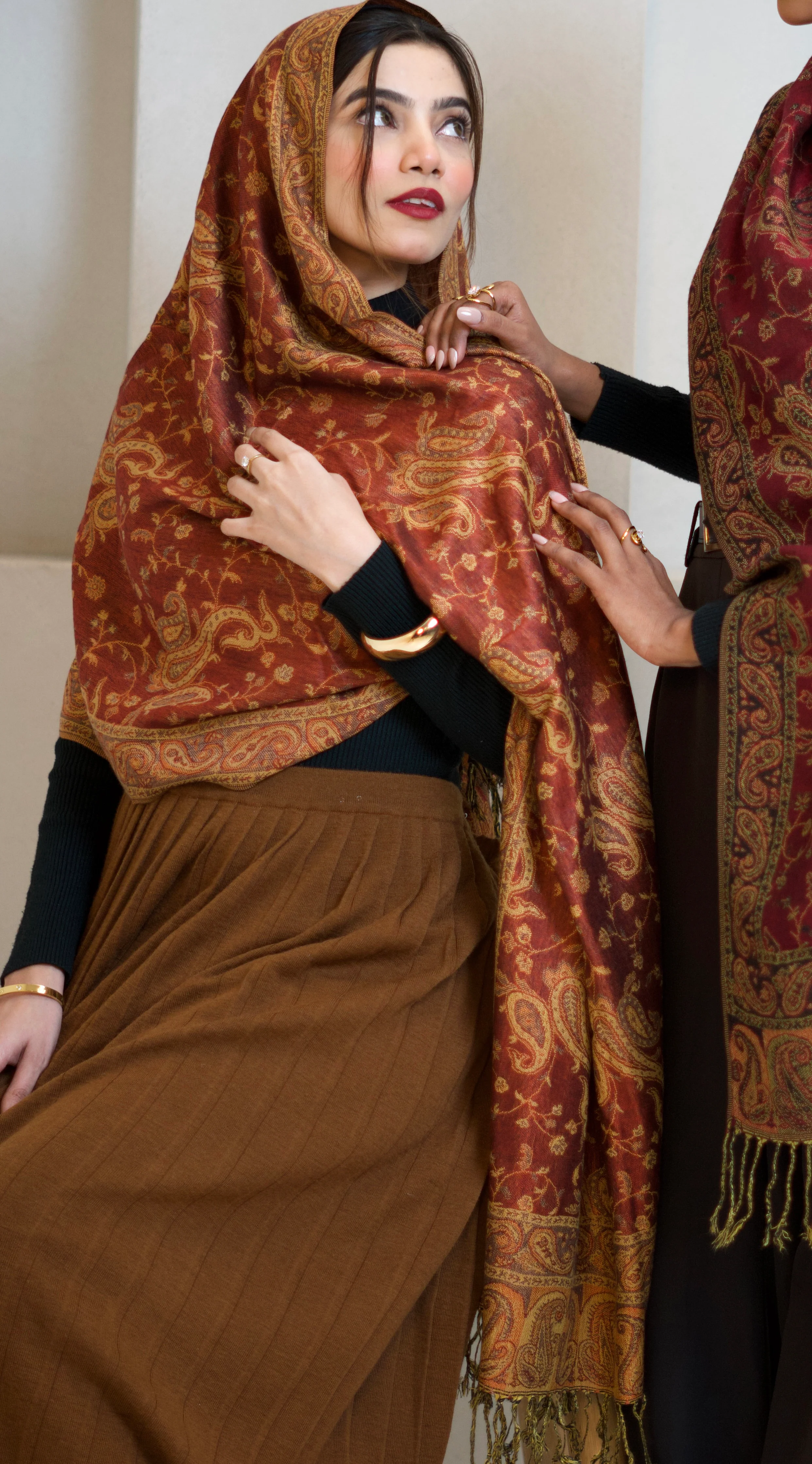 Pashmina Hijab - Kesariya - Image 6