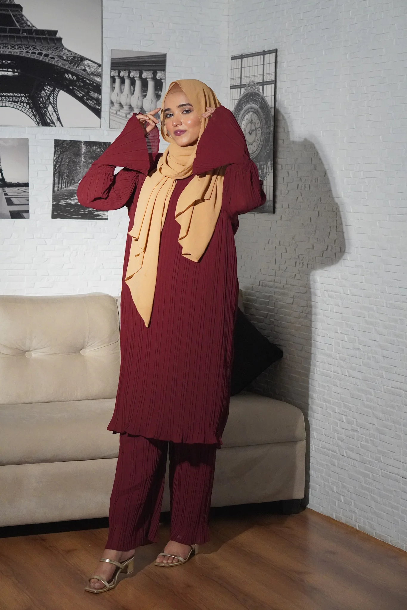 Pleated Co-Ord Set - 3 SHADES - Image 10