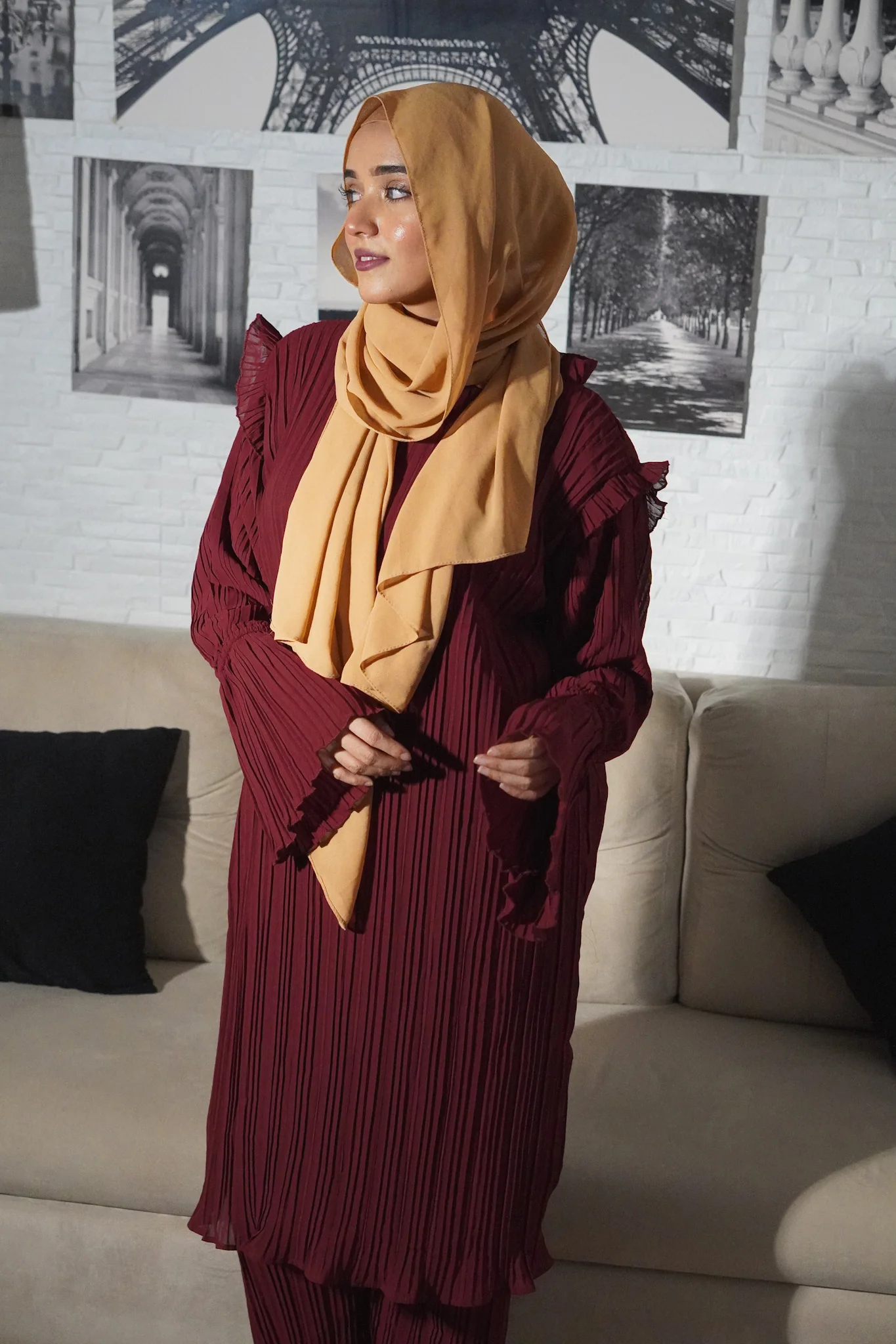 Pleated Co-Ord Set - 3 SHADES - Image 3