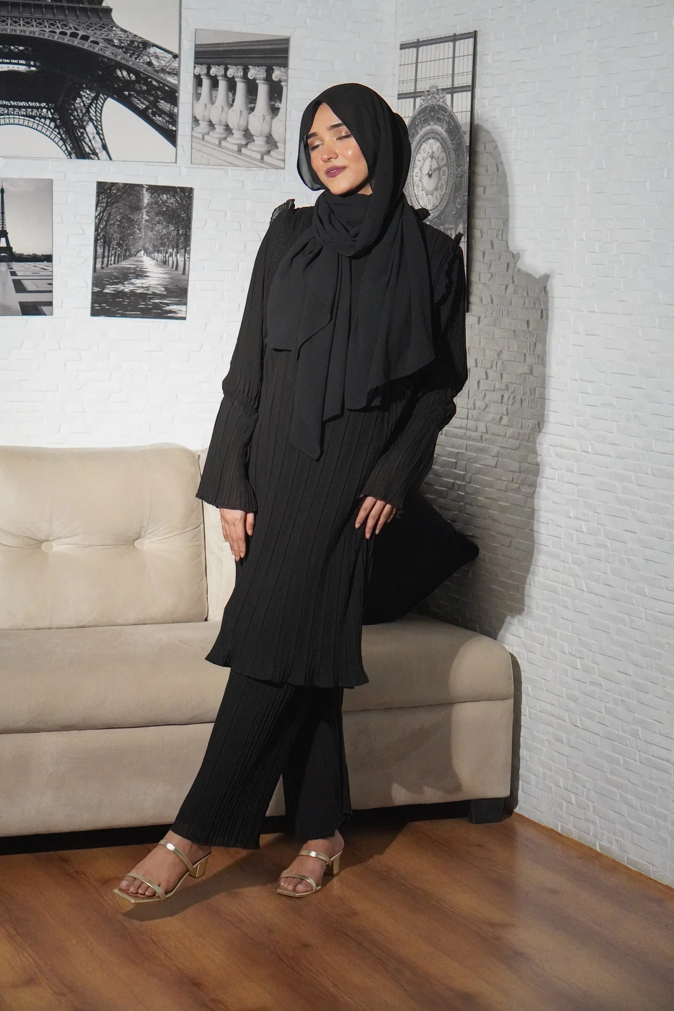 Pleated Co-Ord Set - 3 SHADES - Image 6