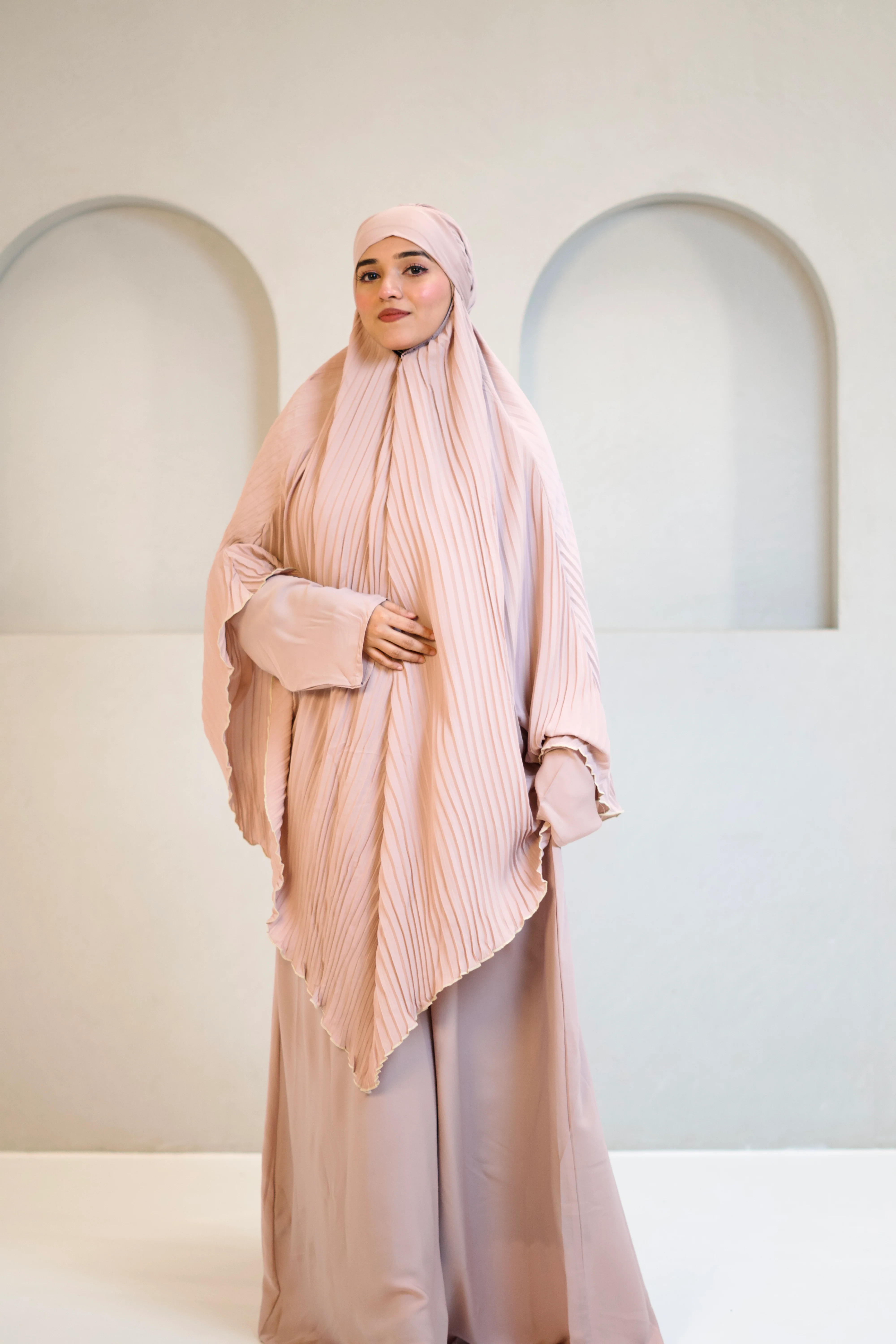 PLEATED KHIMAR SET - Image 10