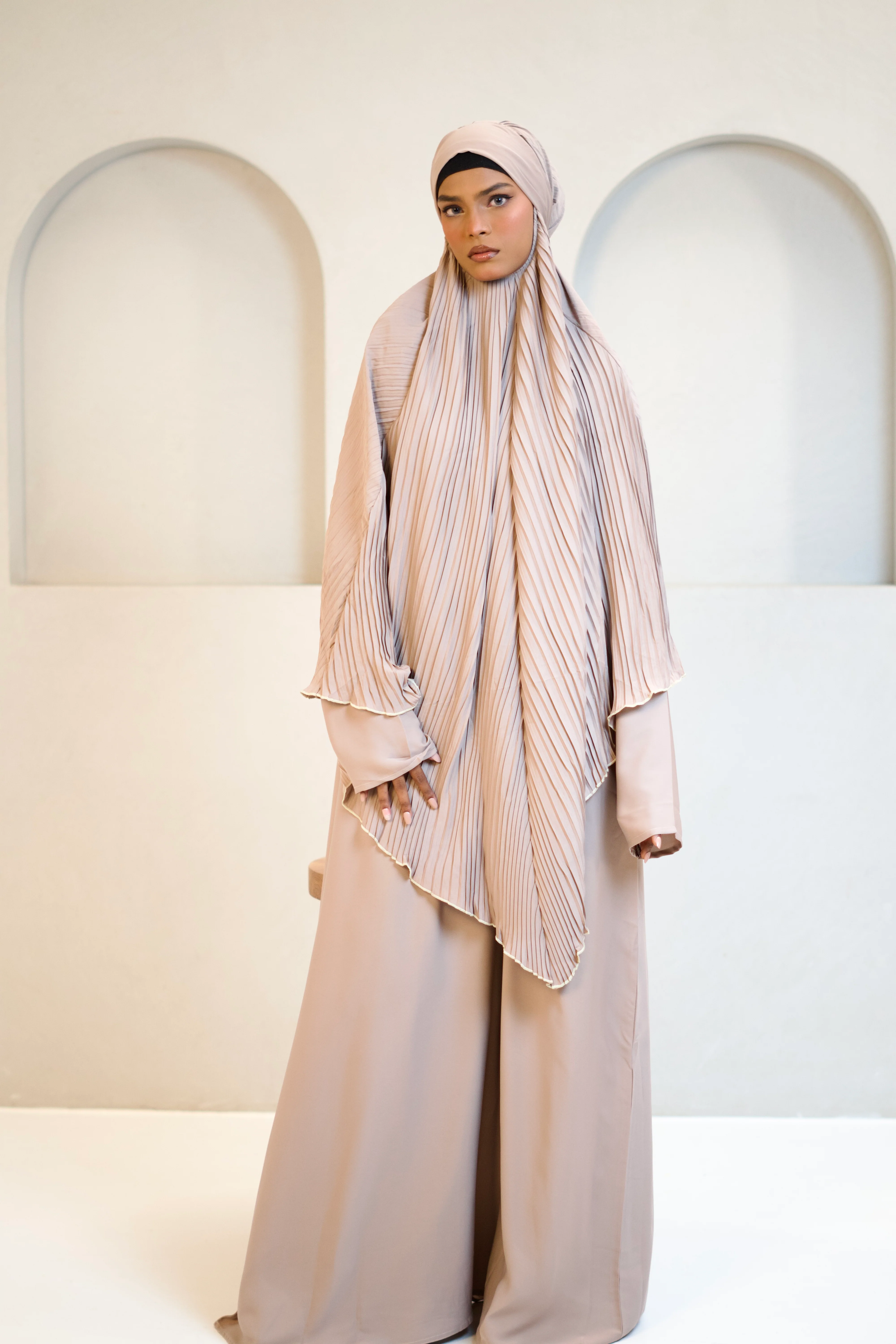 PLEATED KHIMAR SET - Image 5