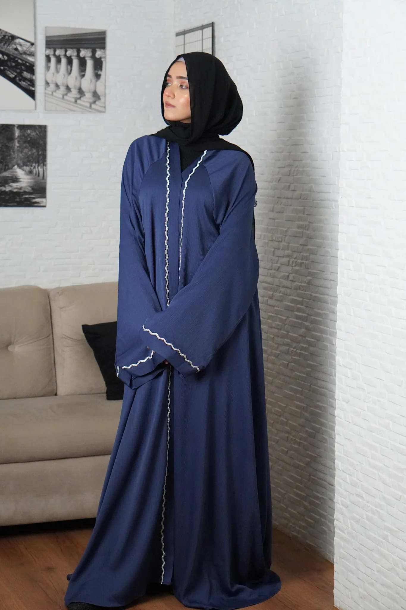 RANIA ABAYAH -ROYAL BLUE - Image 7