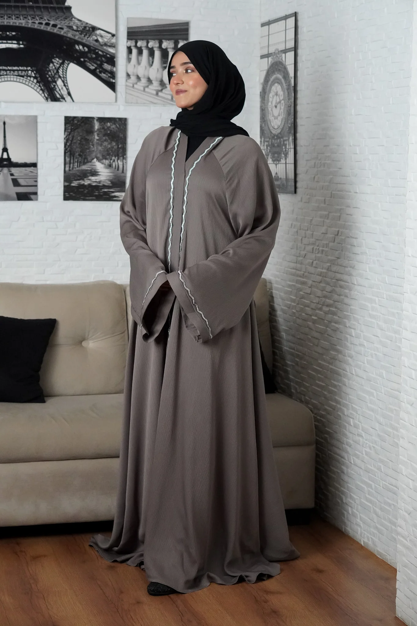 RANIA ABAYAH -TAUPE - Image 4