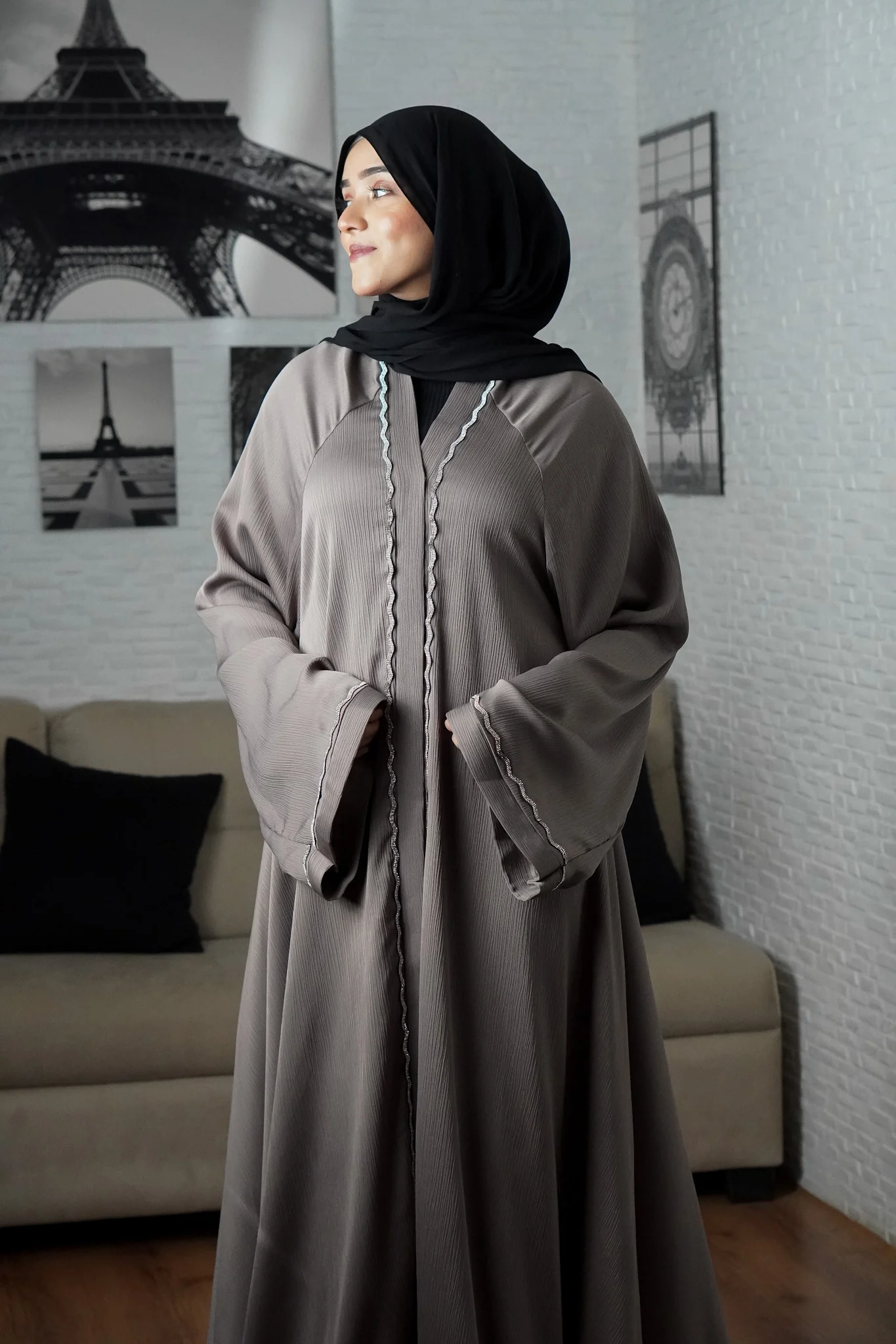 RANIA ABAYAH -TAUPE - Image 9