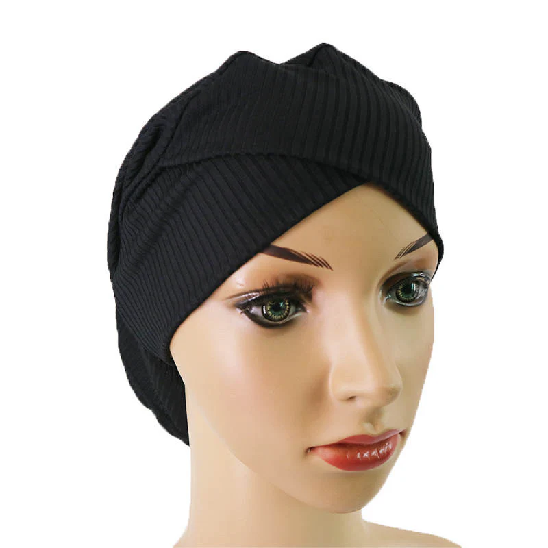 Ribbed Jersey Criss-Cross Hijab Cap - Image 8