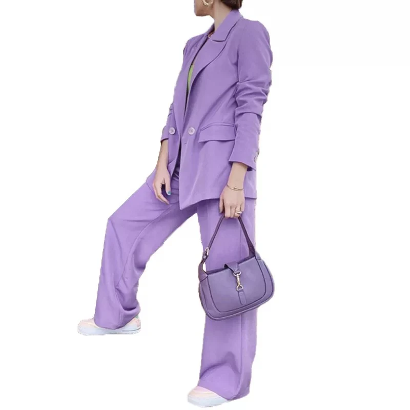 Stylish Business Suit for Women - LILAC - Image 3