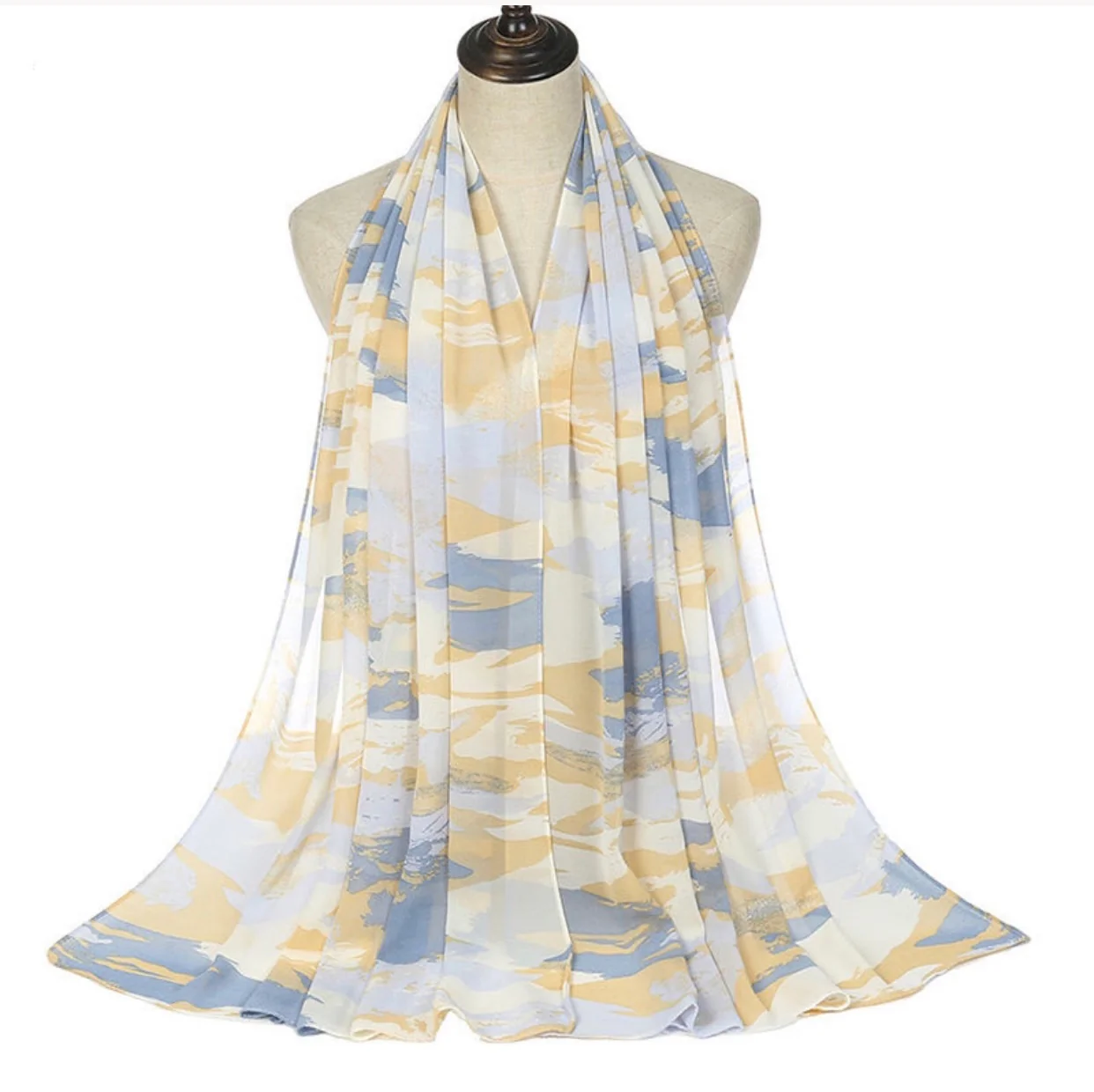 Tie Dye Hijab – Chiffon Scarves – Shade 17