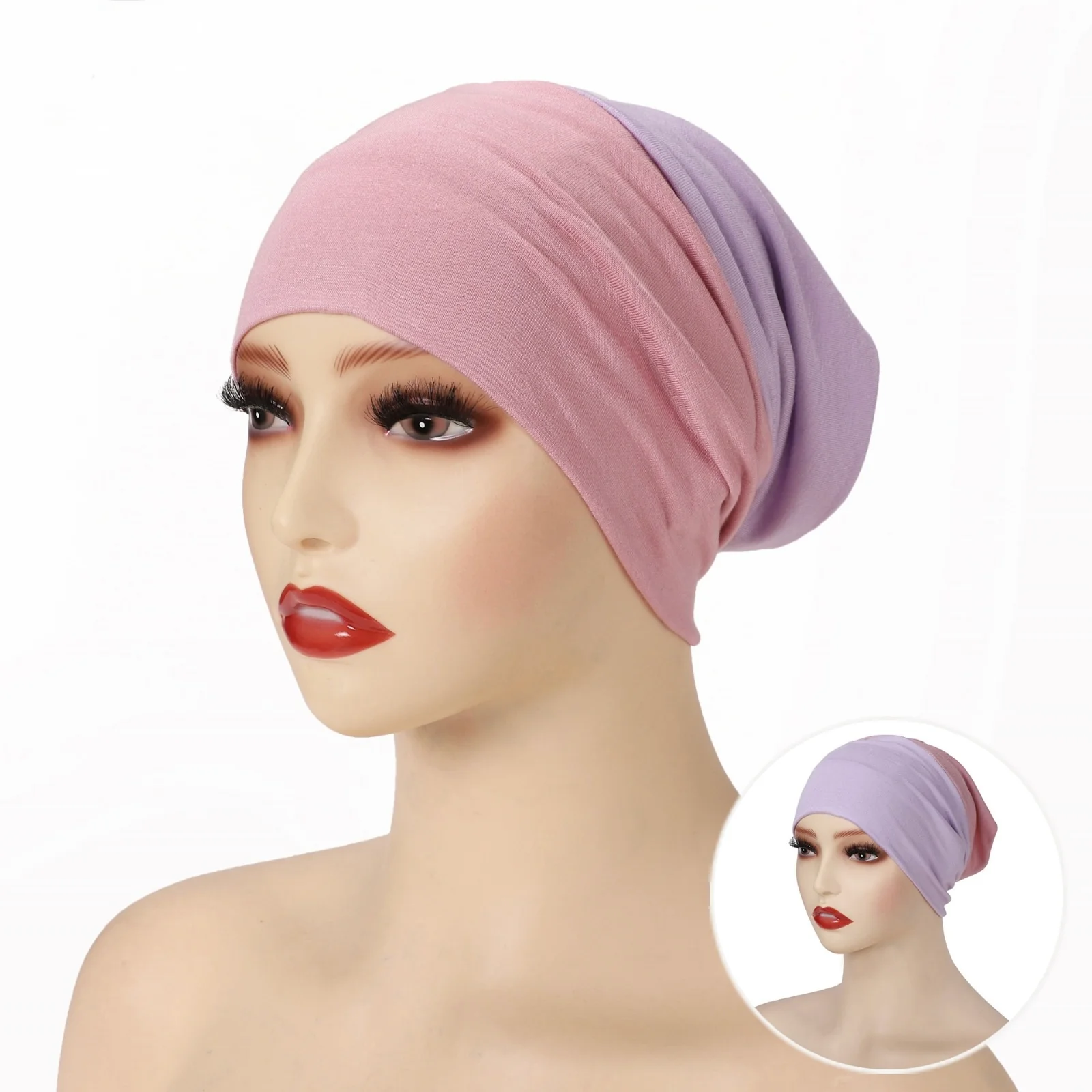 TwoTone Hijab Cap