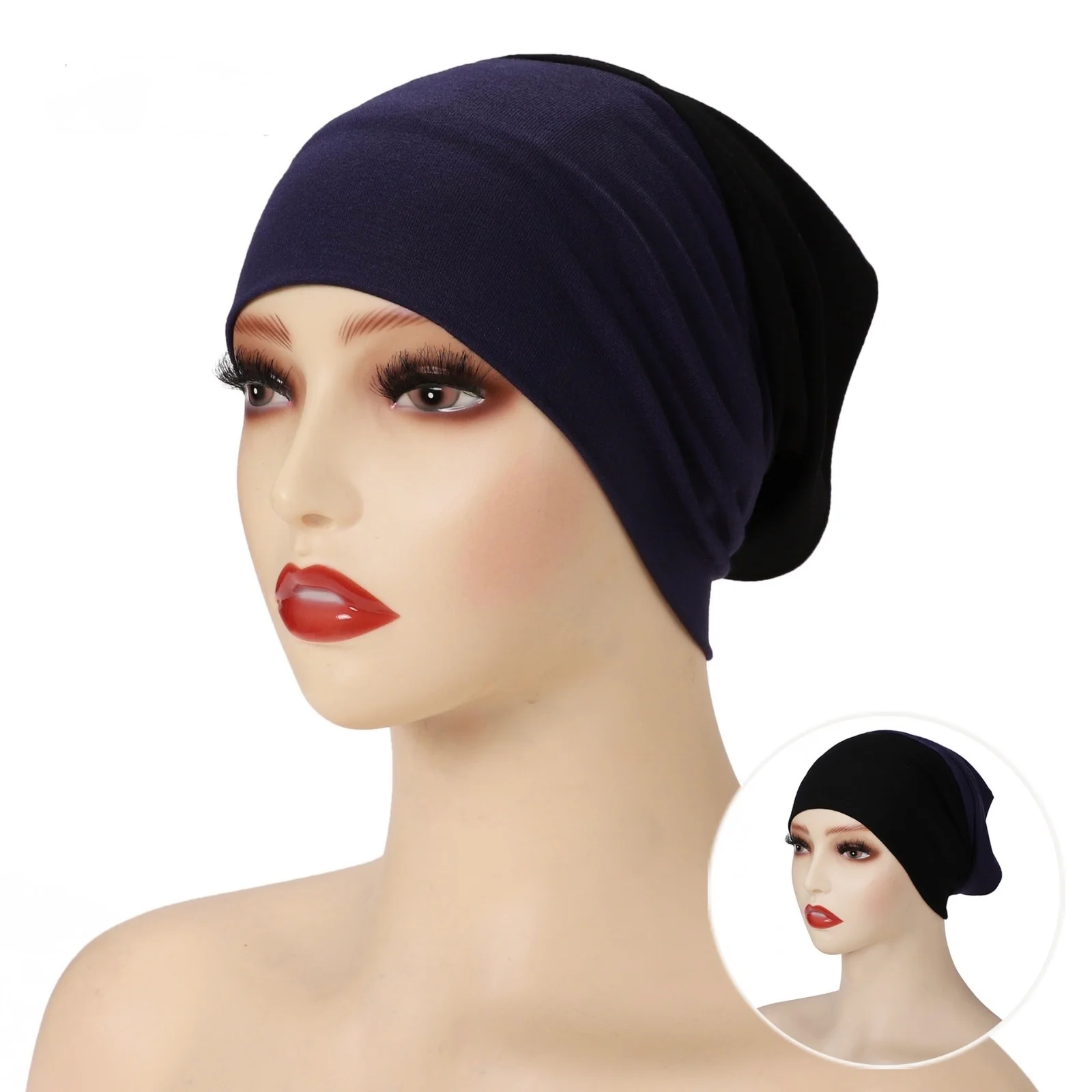 TwoTone Hijab Cap - Image 3